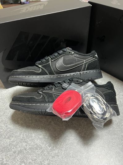 Travis Scott × Nike Air Jordan 1 Low OG SP "Black Phantom"