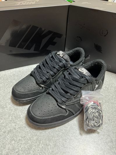 Travis Scott × Nike Air Jordan 1 Low OG SP "Black Phantom"
