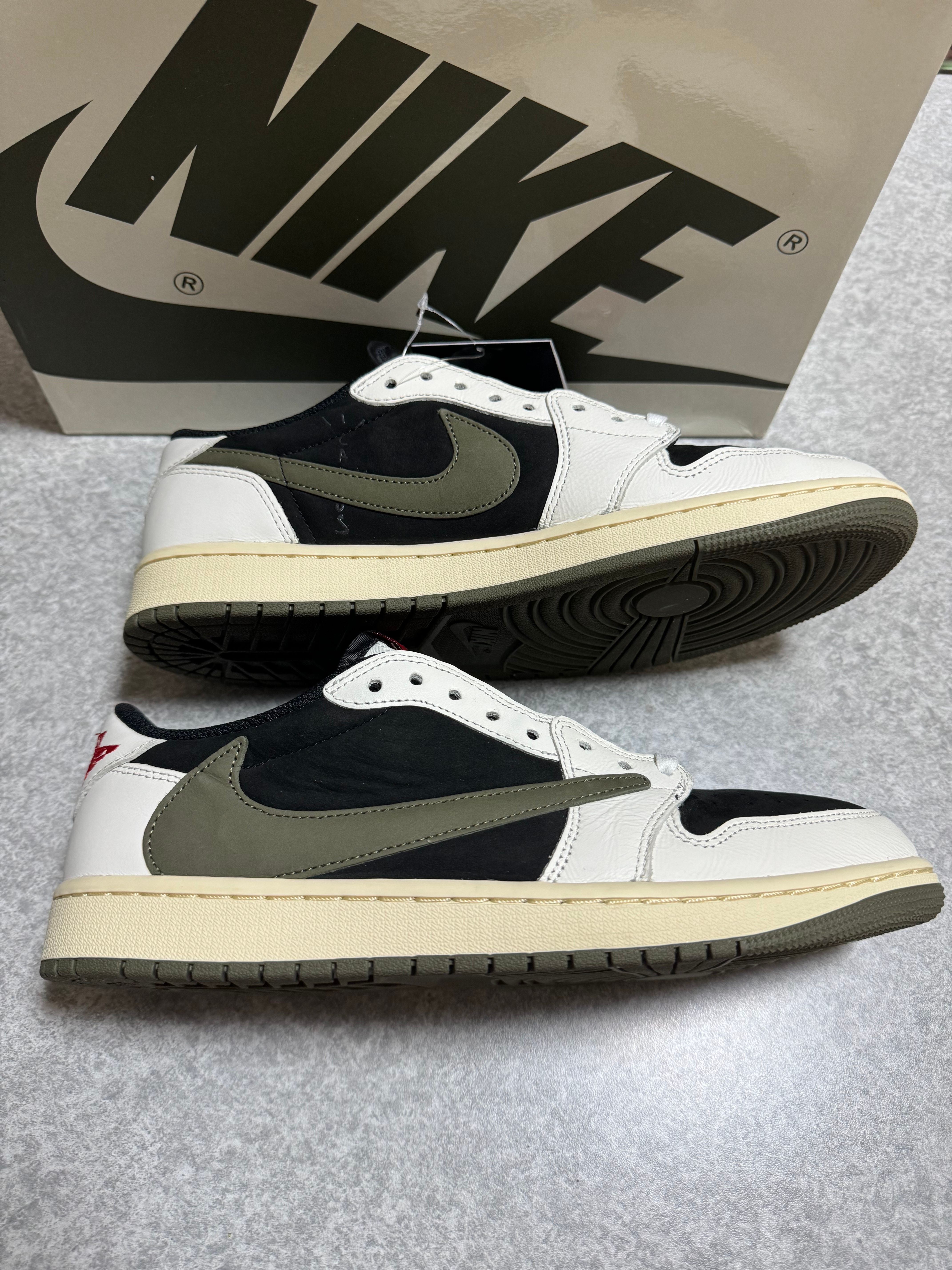 Travis Scott × Nike Women's Air Jordan 1 Low OG "Medium Olive"
