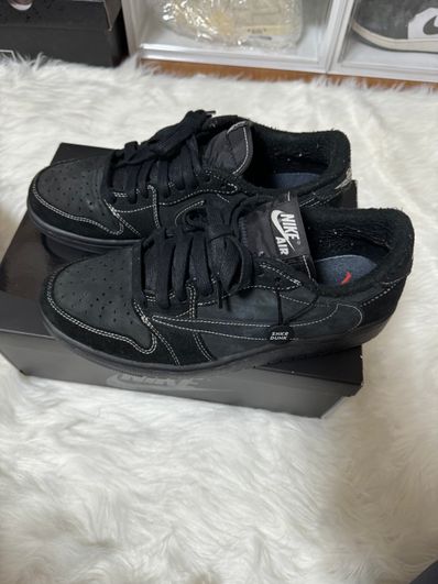 Travis Scott × Nike Air Jordan 1 Low OG SP "Black Phantom"