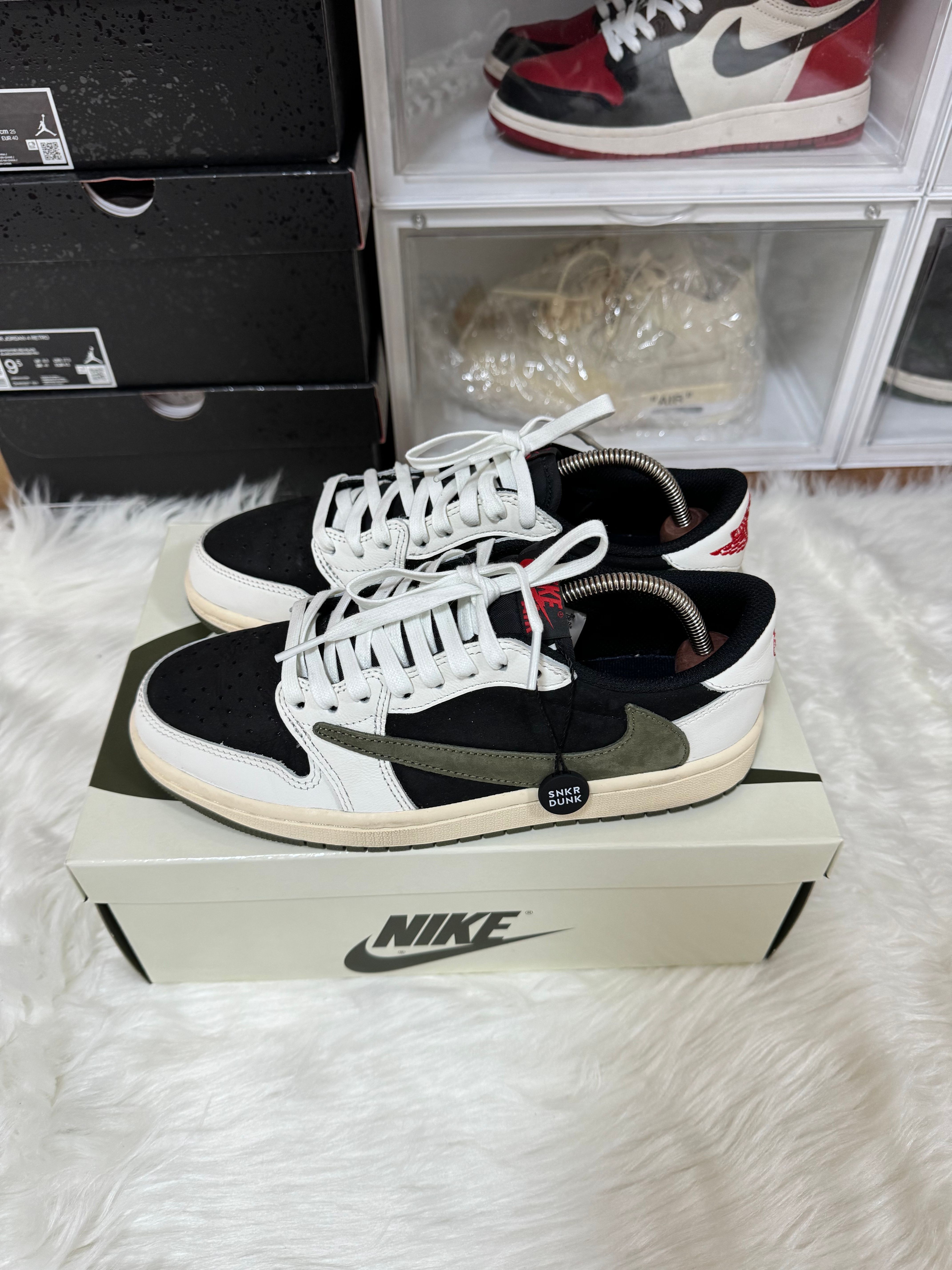 Travis Scott × Nike Women's Air Jordan 1 Low OG "Medium Olive"