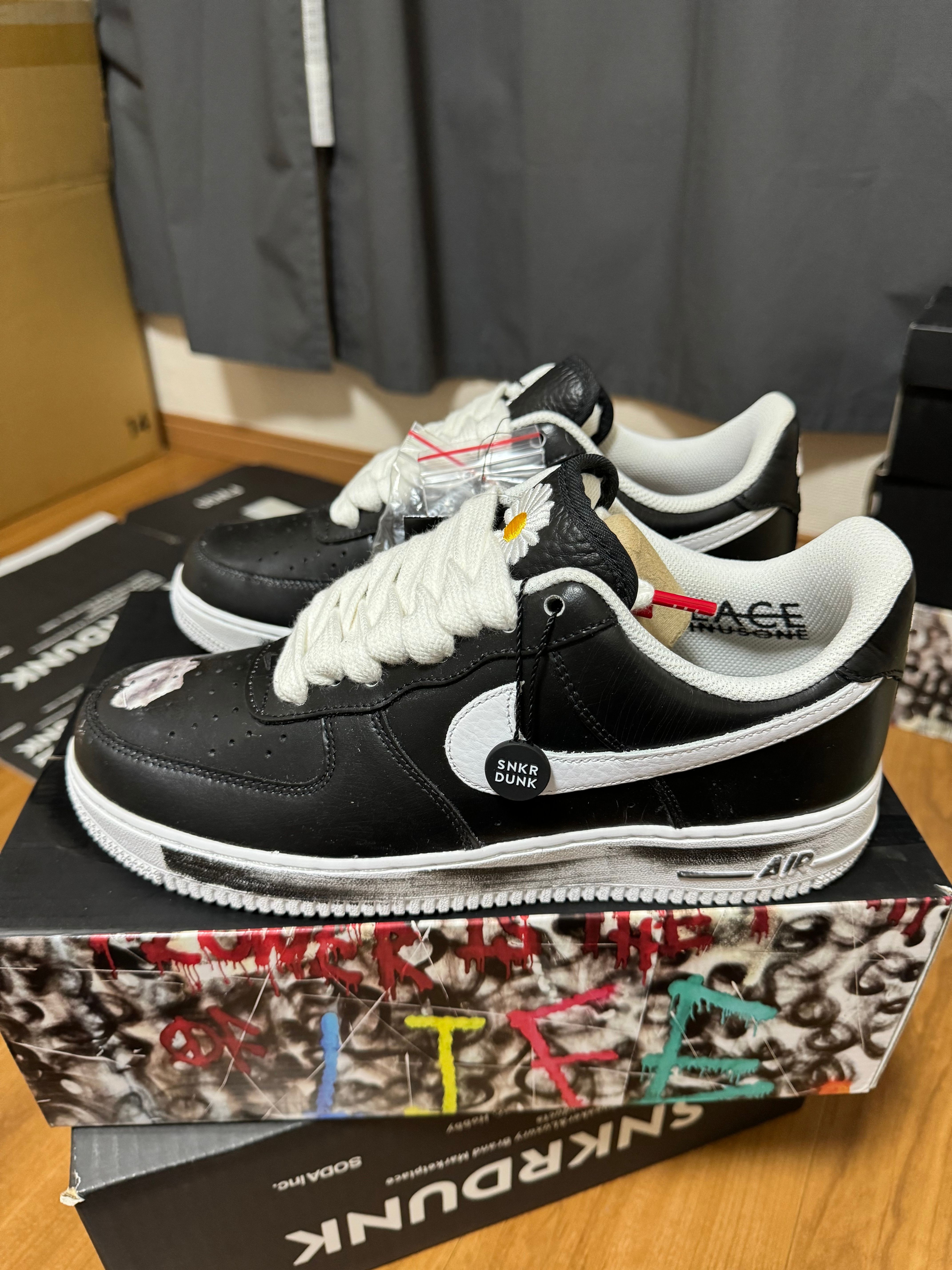 PEACEMINUSONE × Nike Air Force 1 Low Para Noise "Black" / G-DRAGON