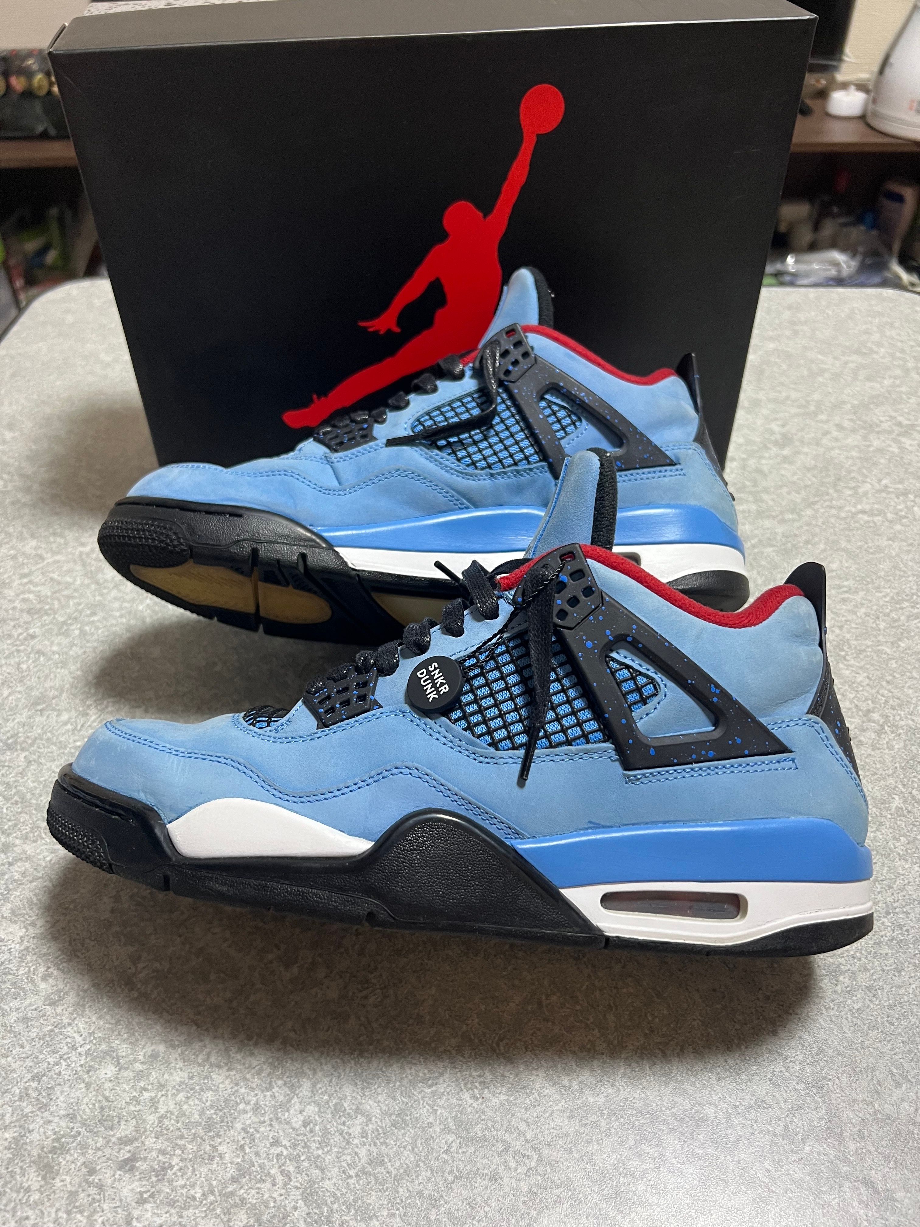 Travis Scott × Nike Air Jordan 4 Retro Cactus Jack "University Blue"