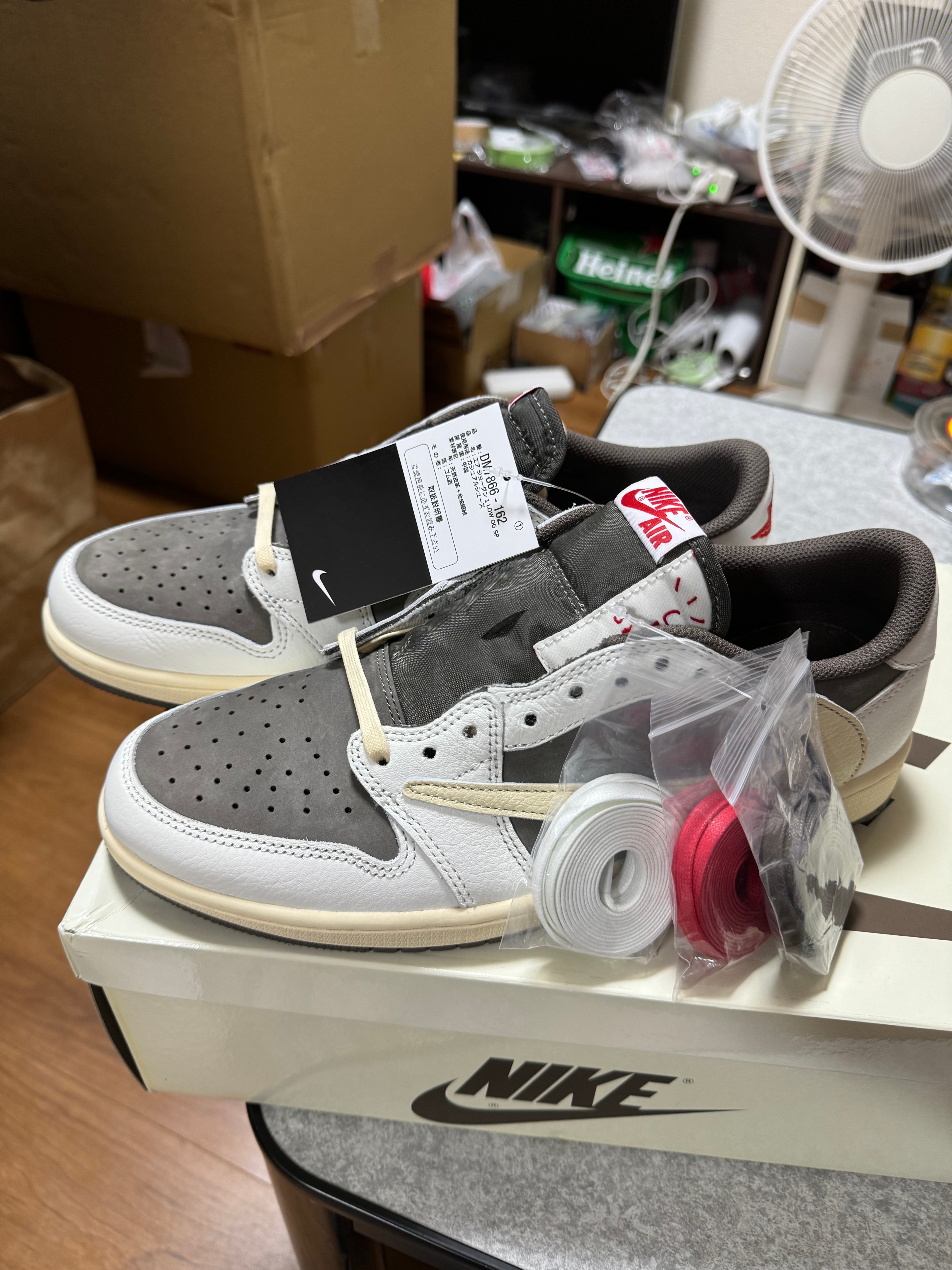 Travis Scott × Nike Air Jordan 1 Low OG SP "Reverse Mocha/Sail and Ridgerock"