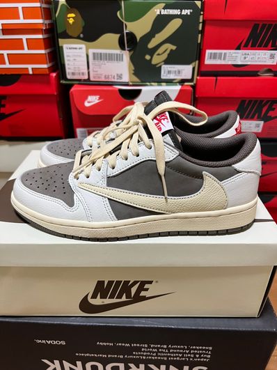 Travis Scott × Nike Air Jordan 1 Low OG SP "Reverse Mocha/Sail and Ridgerock"