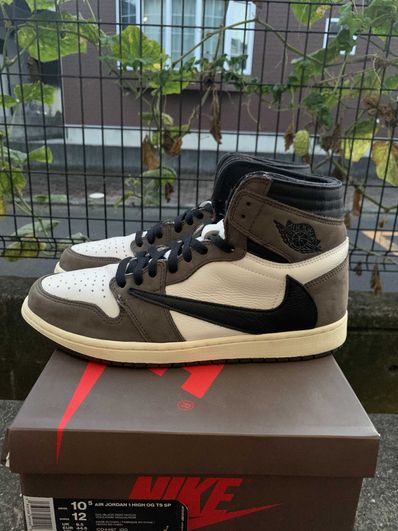Travis Scott × Nike Air Jordan 1 Retro High OG TS SP "Sail/Dark Mocha"