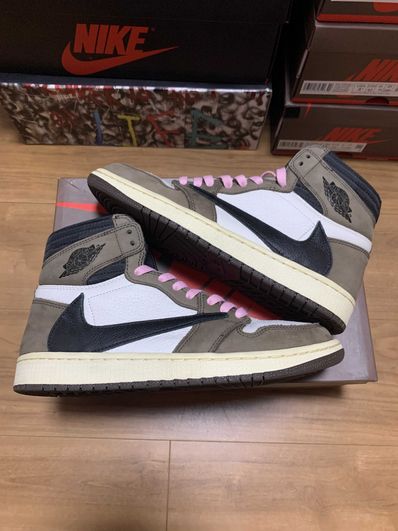 Travis Scott × Nike Air Jordan 1 Retro High OG TS SP "Sail/Dark Mocha"