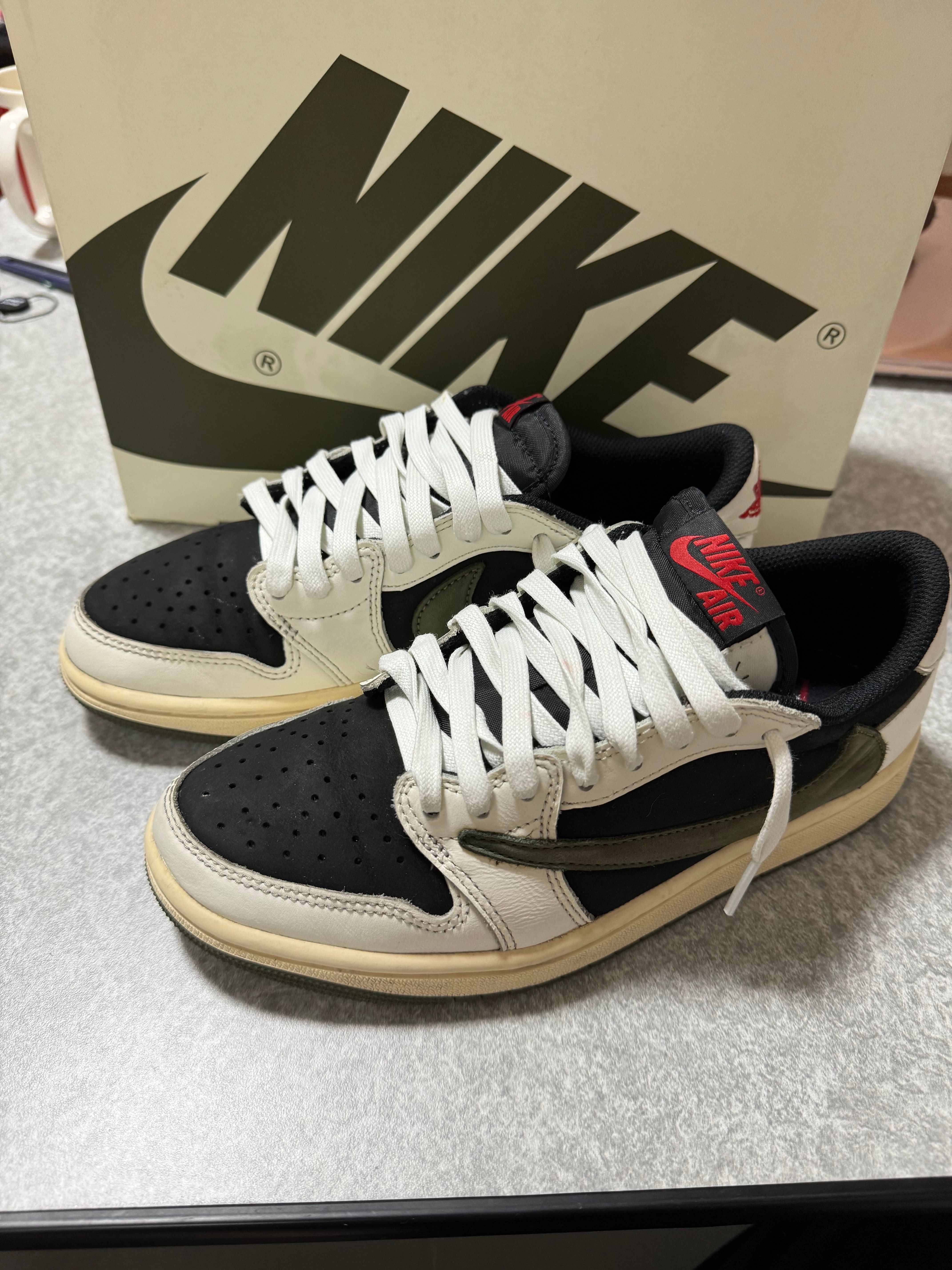 Travis Scott × Nike Women's Air Jordan 1 Low OG "Medium Olive"