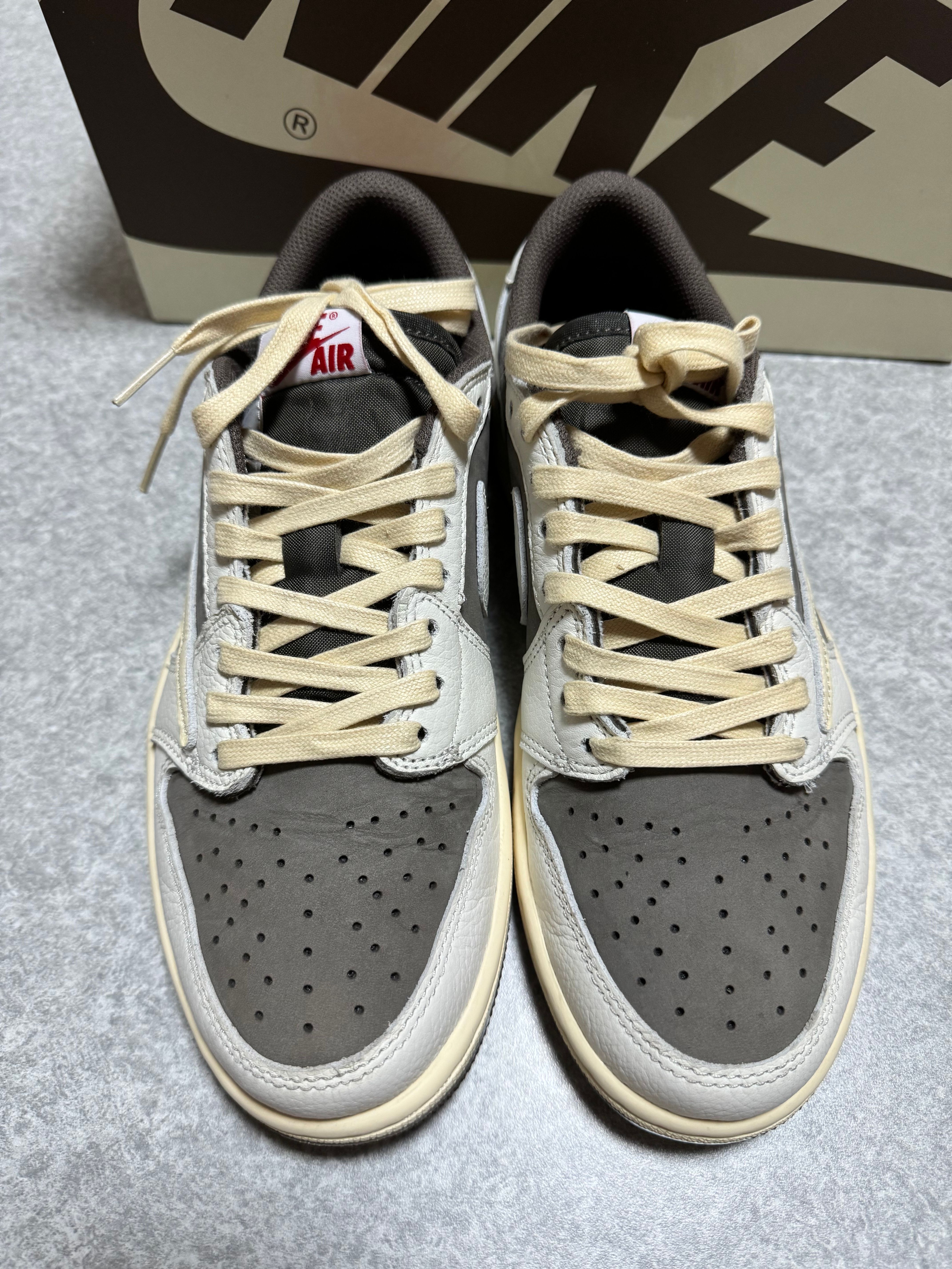 Travis Scott × Nike Air Jordan 1 Low OG SP "Reverse Mocha/Sail and Ridgerock"