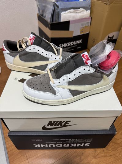 Travis Scott × Nike Air Jordan 1 Low OG SP "Reverse Mocha/Sail and Ridgerock"