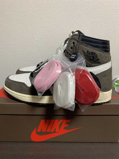 Travis Scott × Nike Air Jordan 1 Retro High OG TS SP "Sail/Dark Mocha"