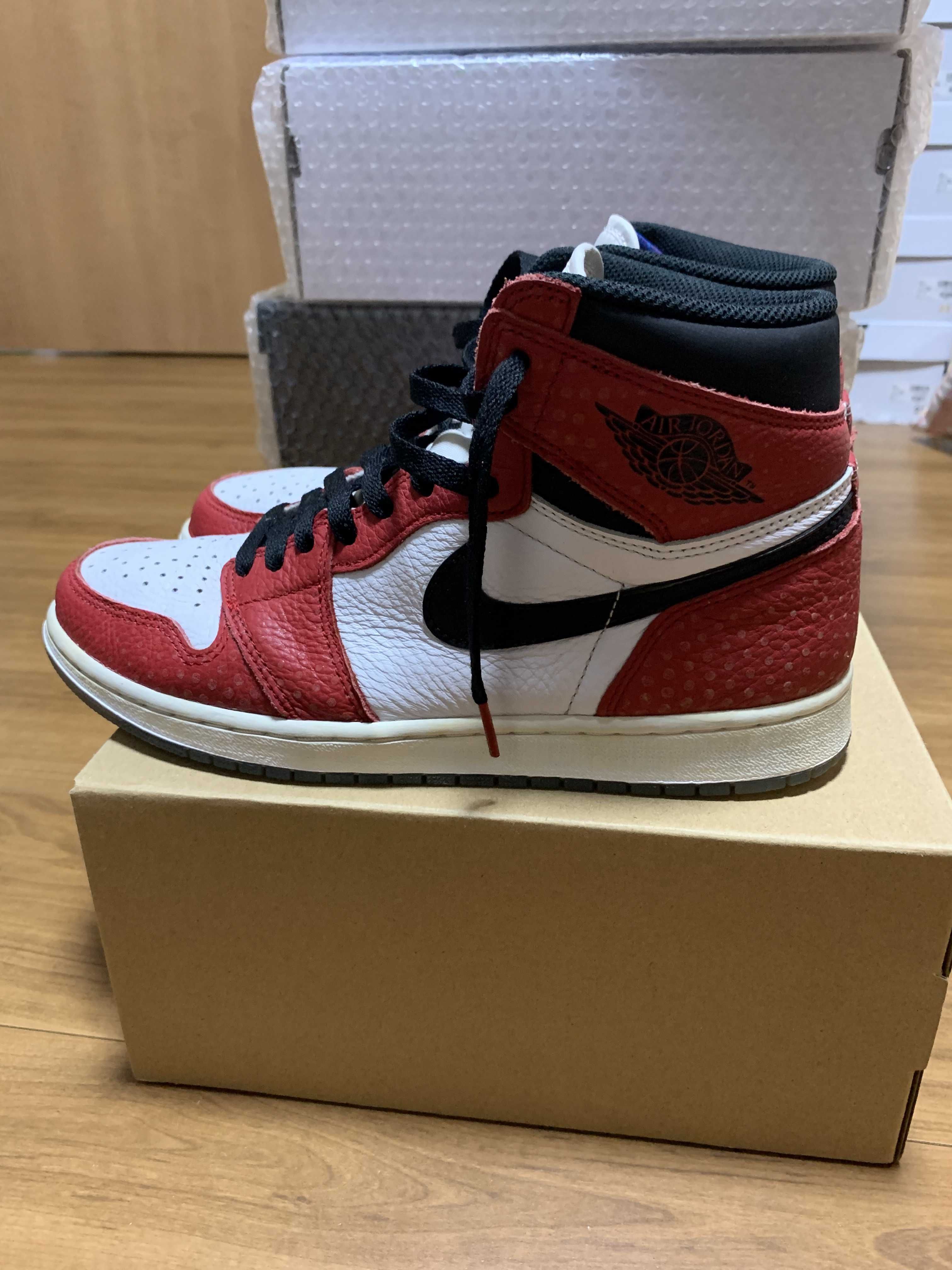 Spiderman × Nike Air Jordan 1 Origin Story "Gym Red/White/Photo Blue/Black"