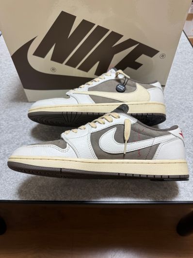 Travis Scott × Nike Air Jordan 1 Low OG SP "Reverse Mocha/Sail and Ridgerock"