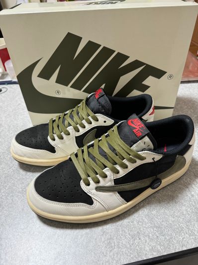 Travis Scott × Nike Women's Air Jordan 1 Low OG "Medium Olive"