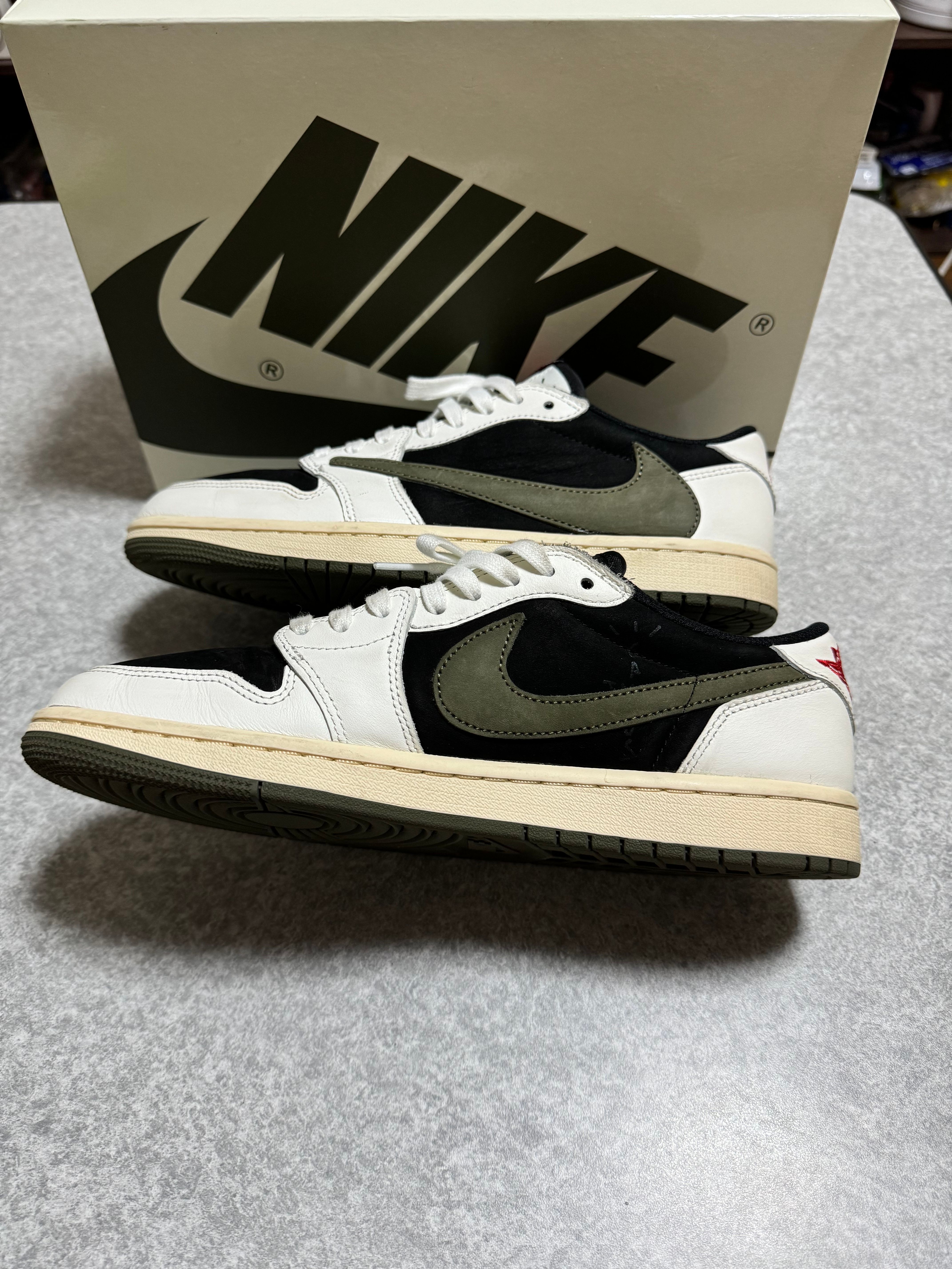 Travis Scott × Nike Women's Air Jordan 1 Low OG "Medium Olive"