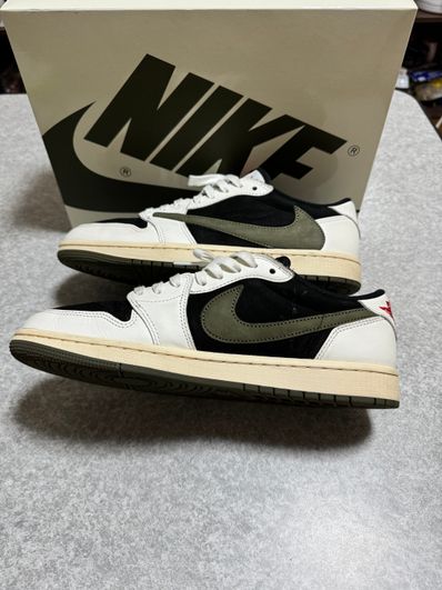 Travis Scott × Nike Women's Air Jordan 1 Low OG "Medium Olive"