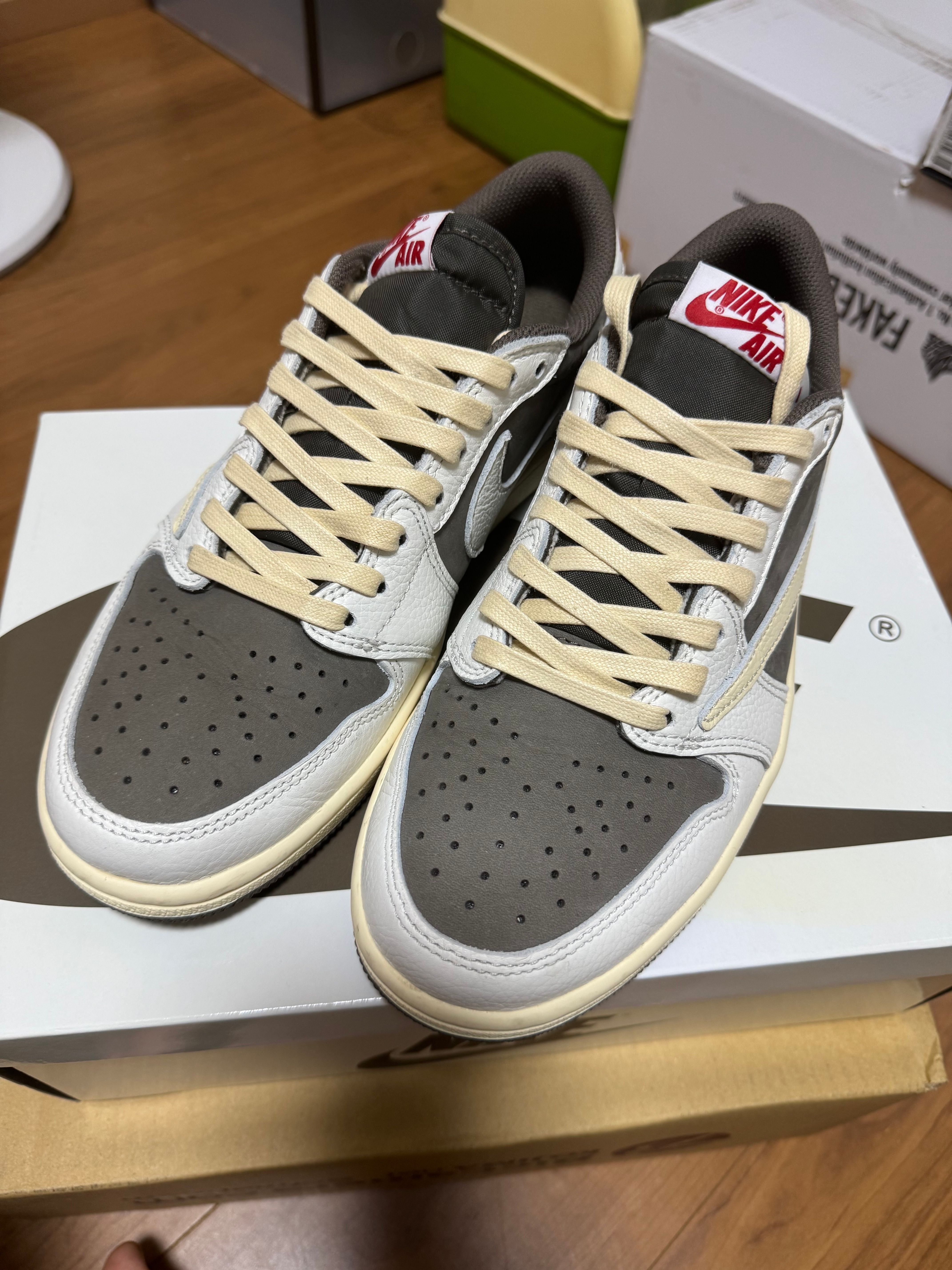 Travis Scott × Nike Air Jordan 1 Low OG SP "Reverse Mocha/Sail and Ridgerock"
