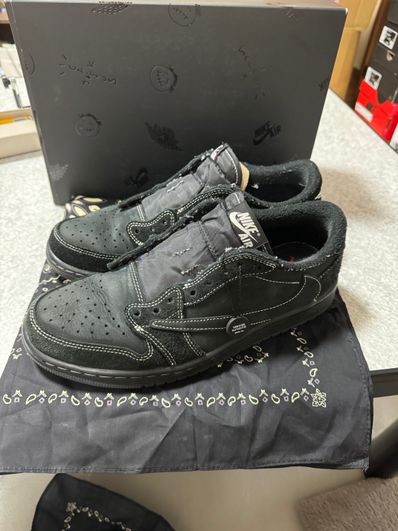Travis Scott × Nike Air Jordan 1 Low OG SP "Black Phantom"
