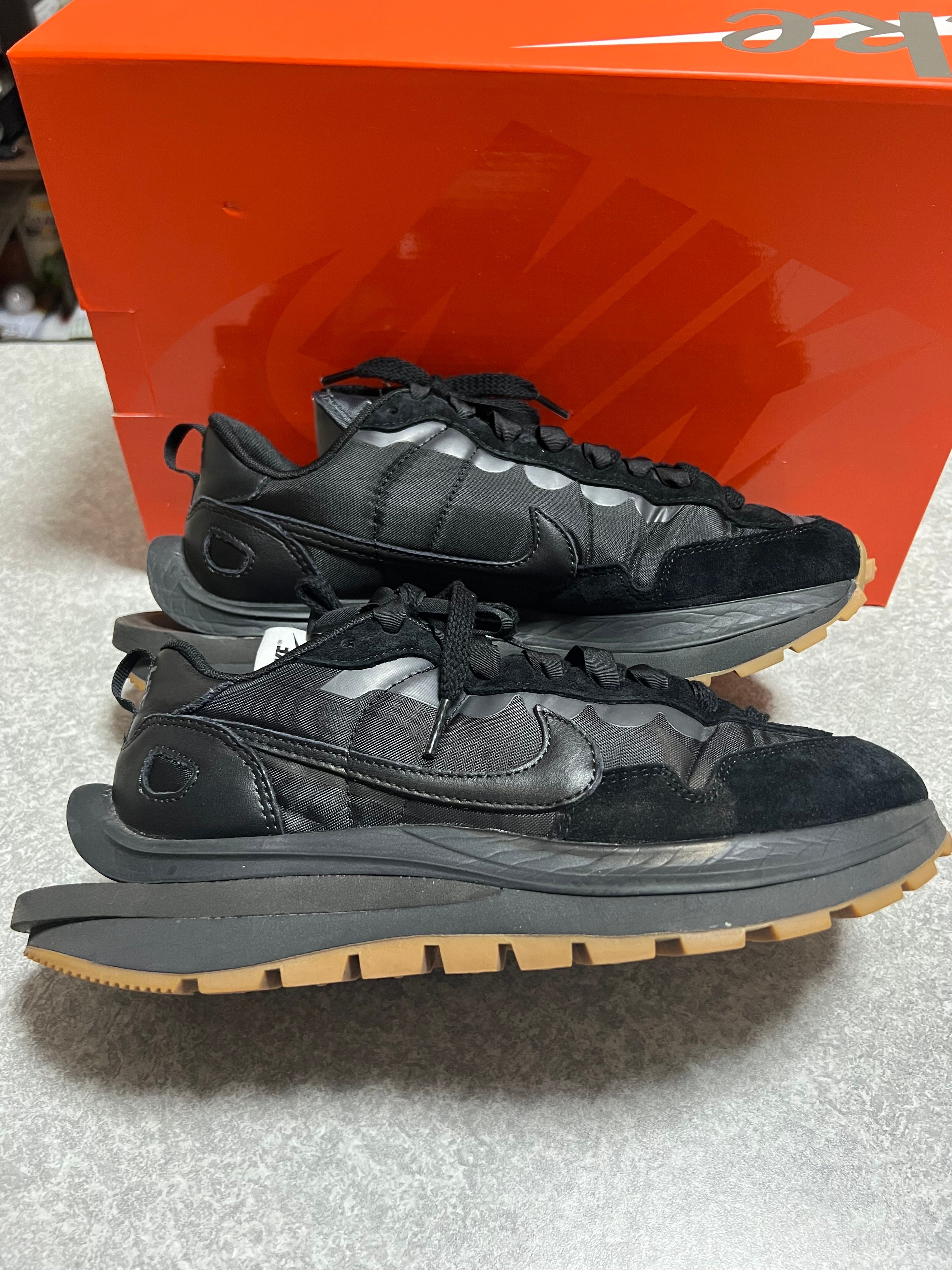 sacai × Nike VaporWaffle "Black Gum"