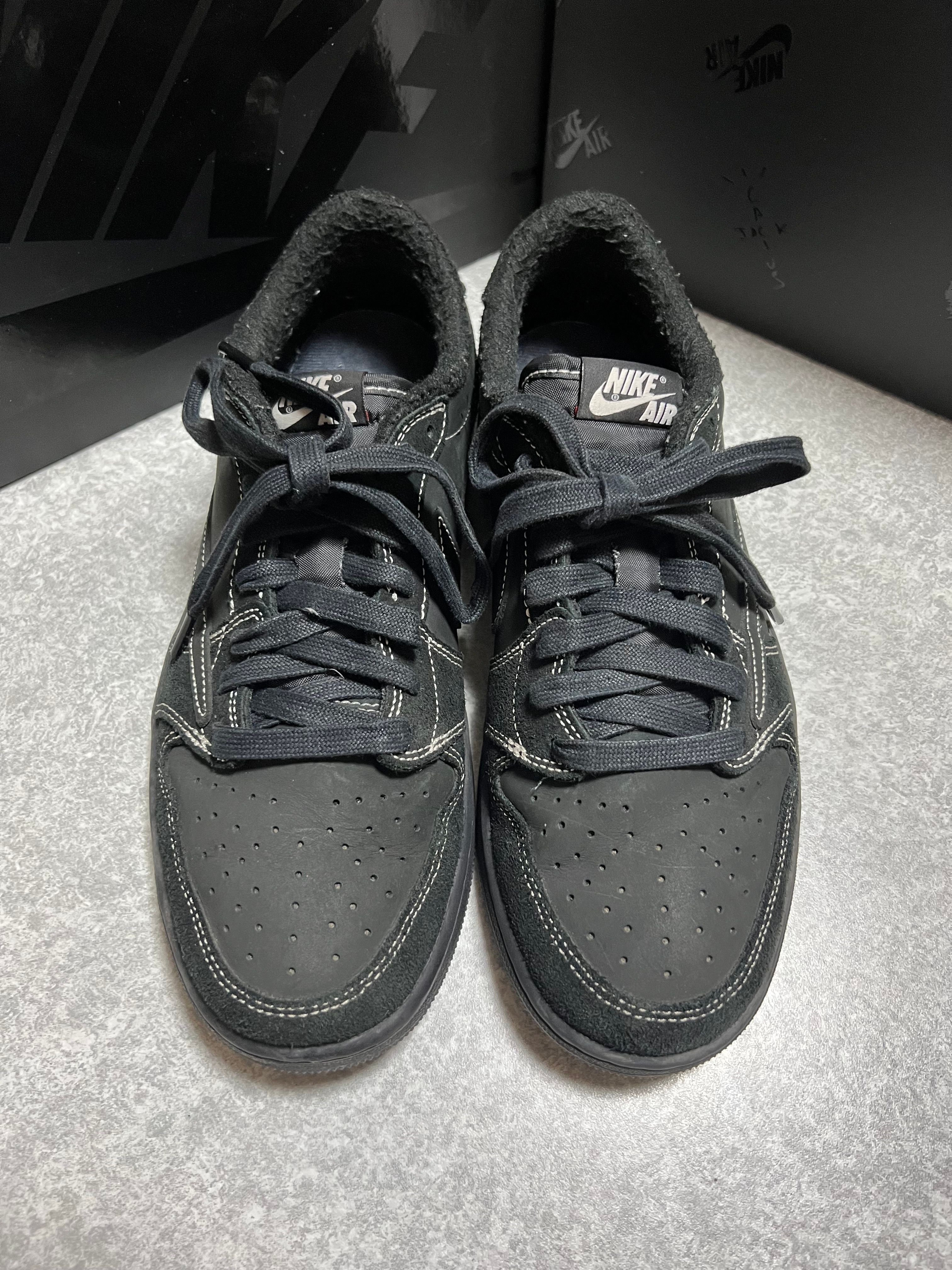 中古 ブラックファントム 29cm Travis Scott × Nike Air Jordan 1 Low OG SP 