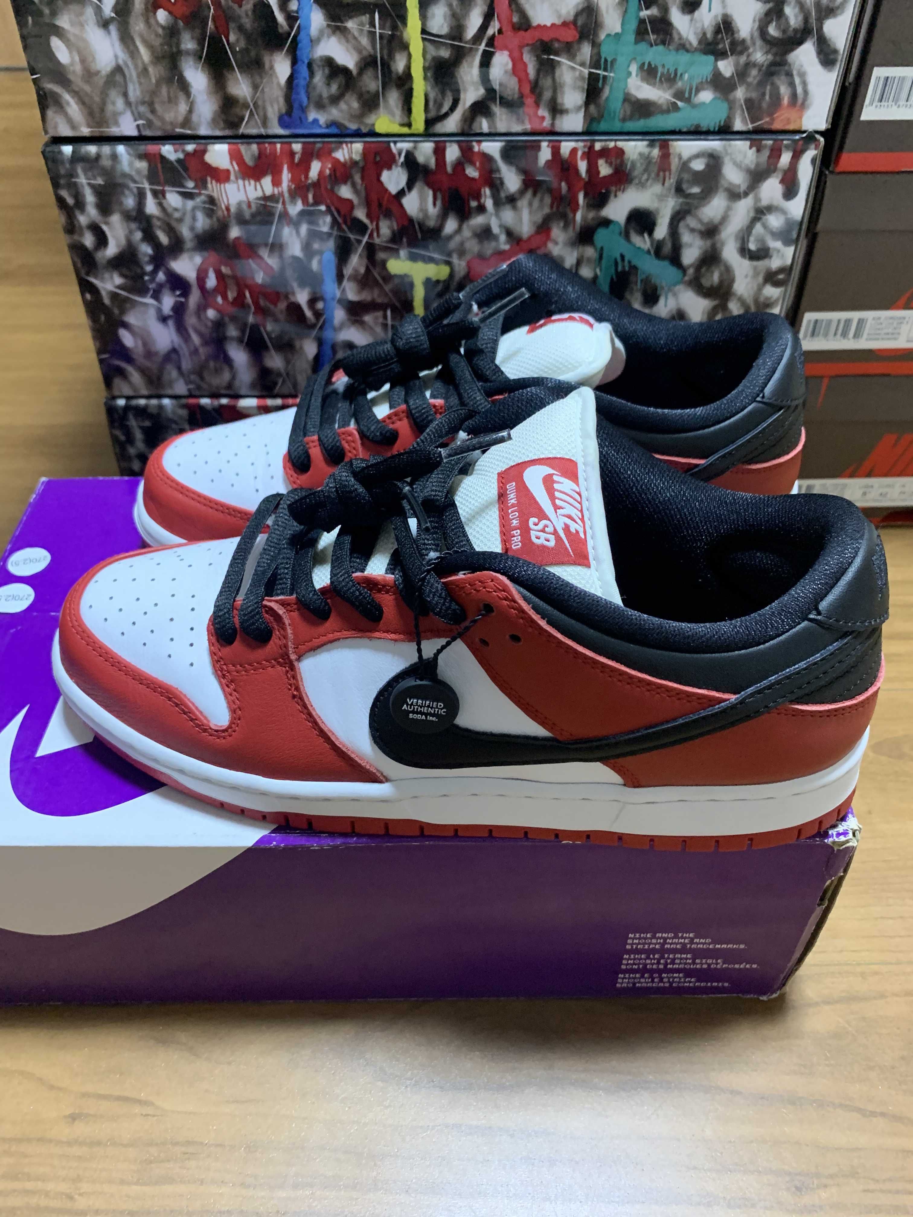 Nike SB Dunk Low Pro "J-Pack Chicago/Varsity Red and White"