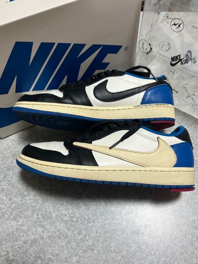 Travis Scott × fragment design × Nike Air Jordan 1 Low OG SP "Military Blue"