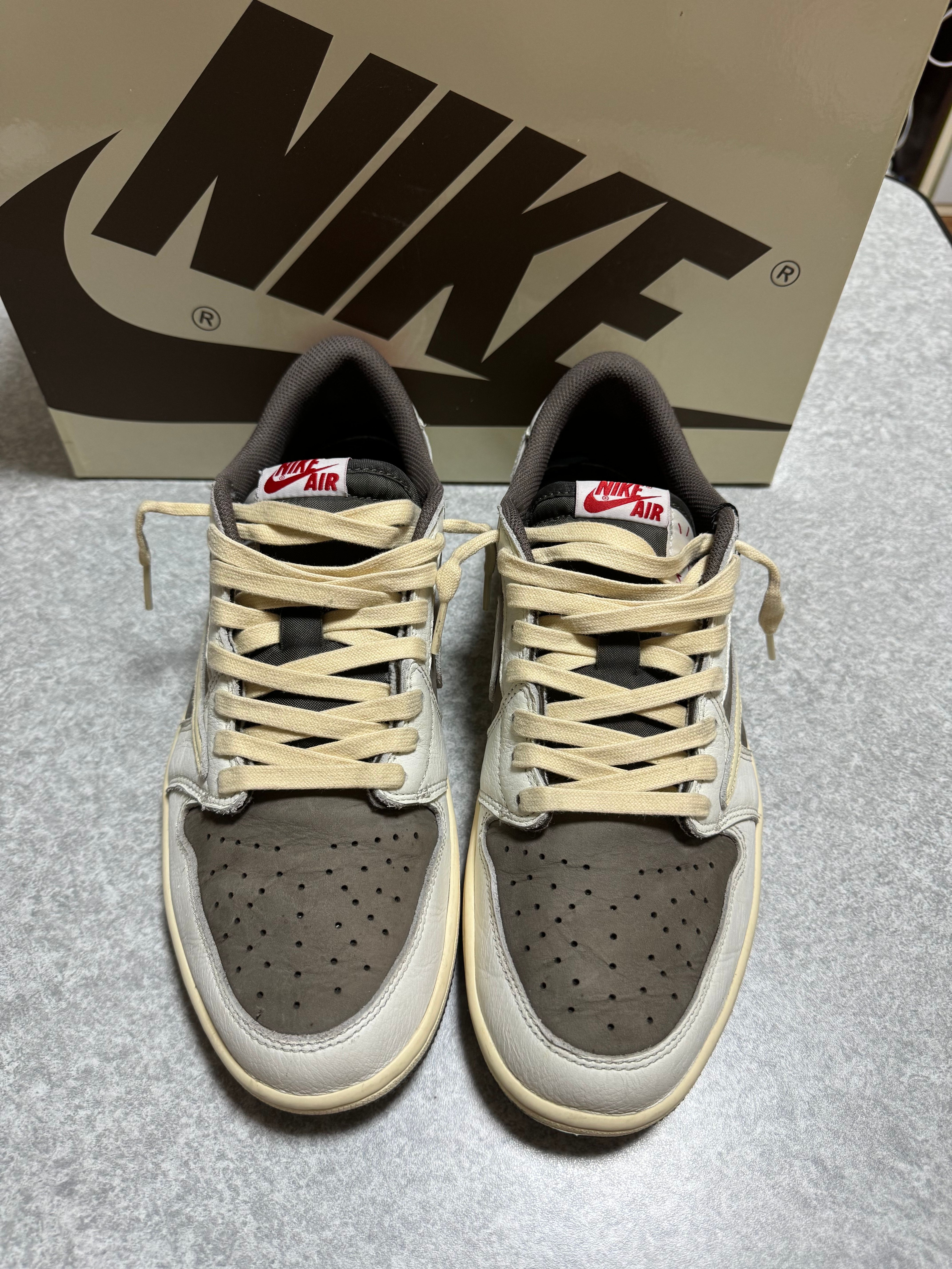Travis Scott × Nike Air Jordan 1 Low OG SP "Reverse Mocha/Sail and Ridgerock"