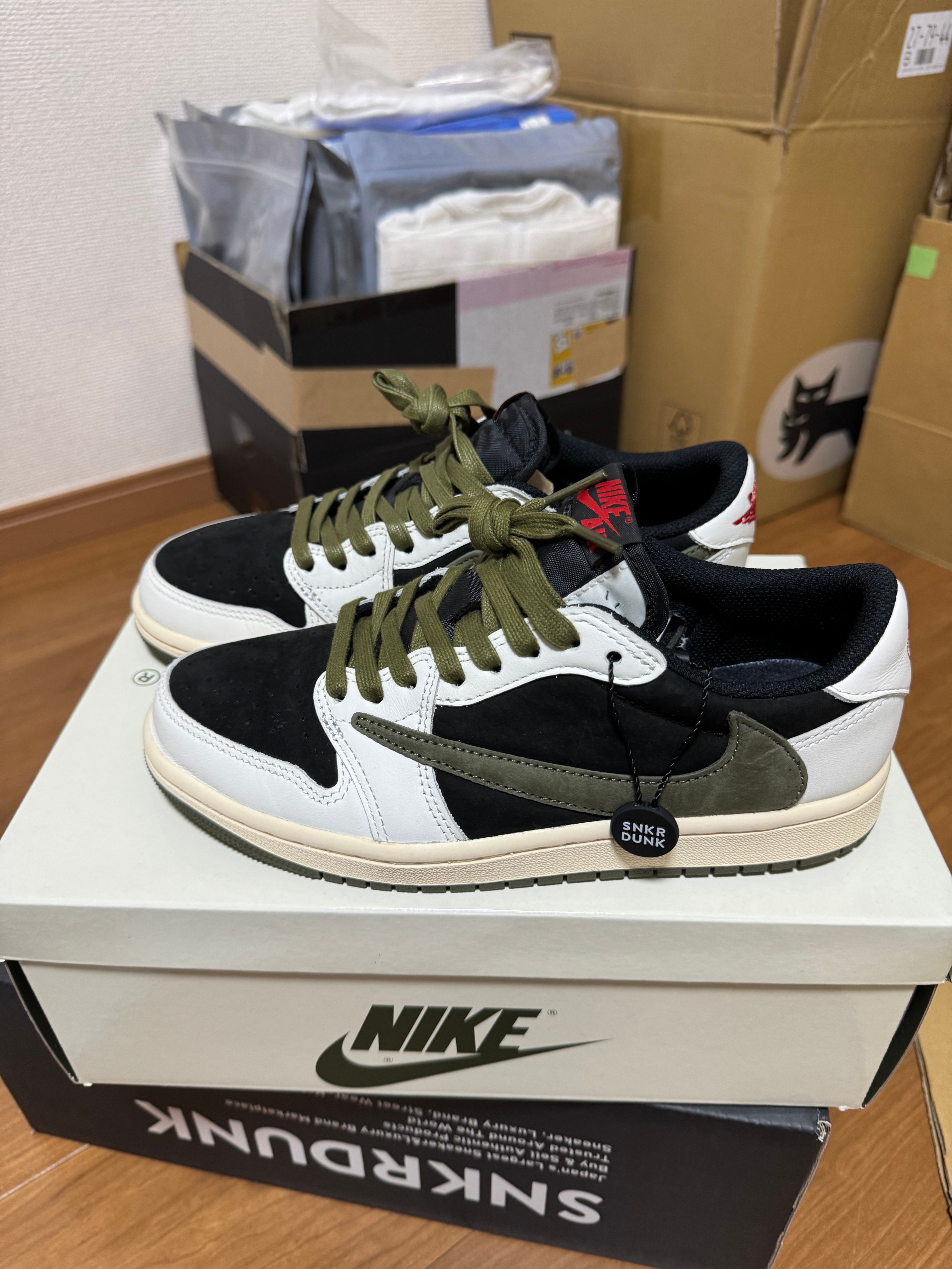 Travis Scott × Nike Women's Air Jordan 1 Low OG "Medium Olive"