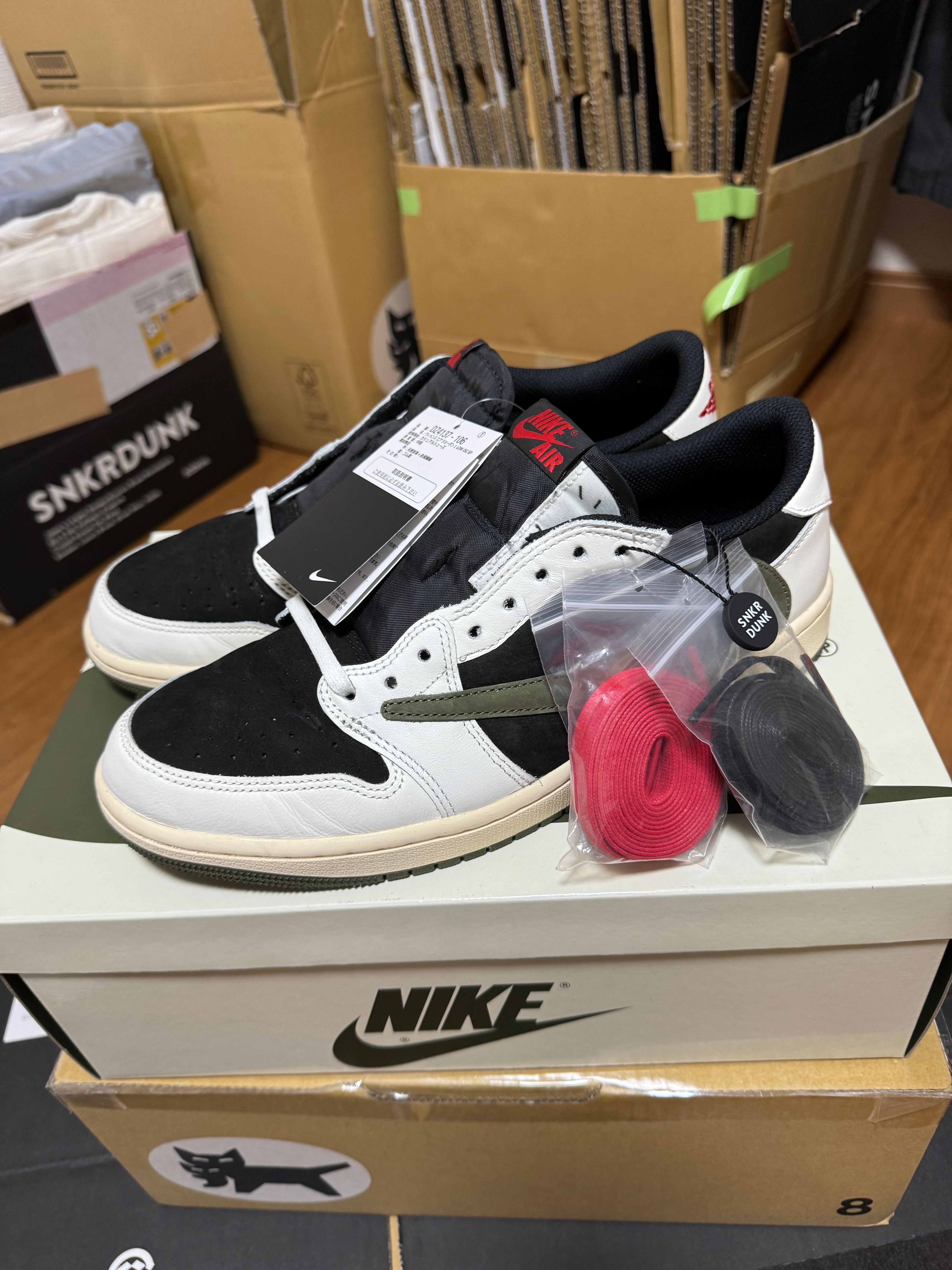 Travis Scott × Nike Women's Air Jordan 1 Low OG "Medium Olive"