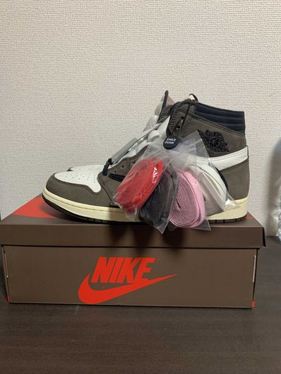 Travis Scott × Nike Air Jordan 1 Retro High OG TS SP "Sail/Dark Mocha"