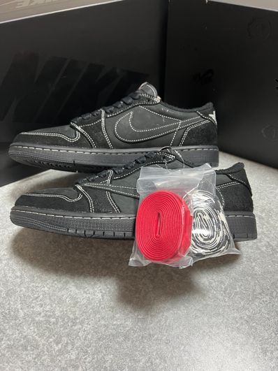 Travis Scott × Nike Air Jordan 1 Low OG SP "Black Phantom"