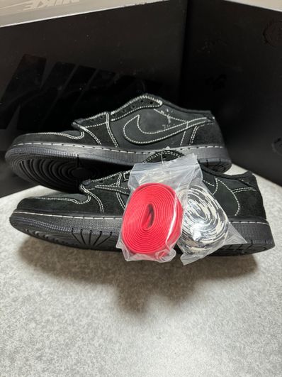 Travis Scott × Nike Air Jordan 1 Low OG SP "Black Phantom"