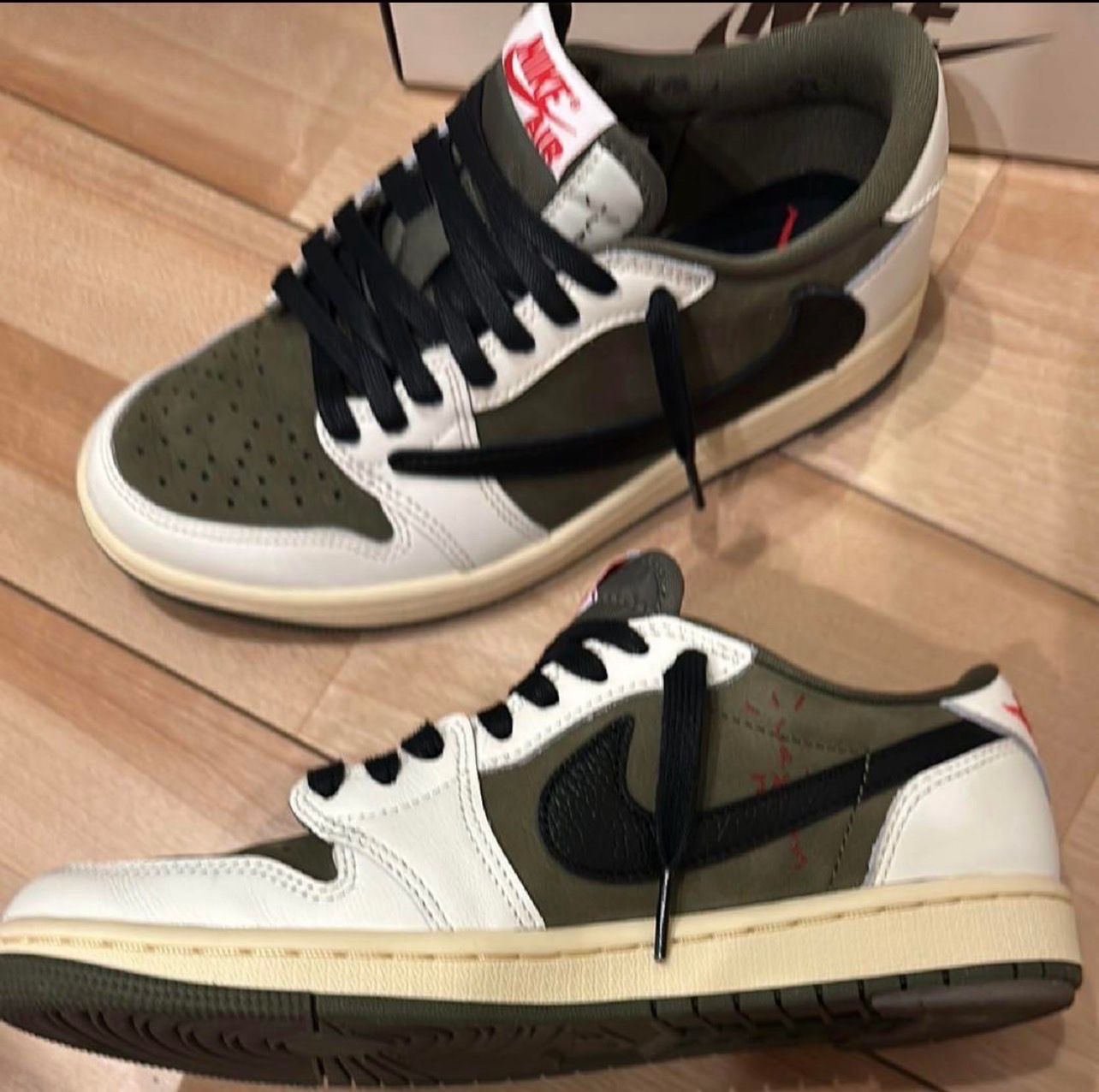 Travis Scott × Nike Air Jordan 1 Low OG SP "Reverse Olive"