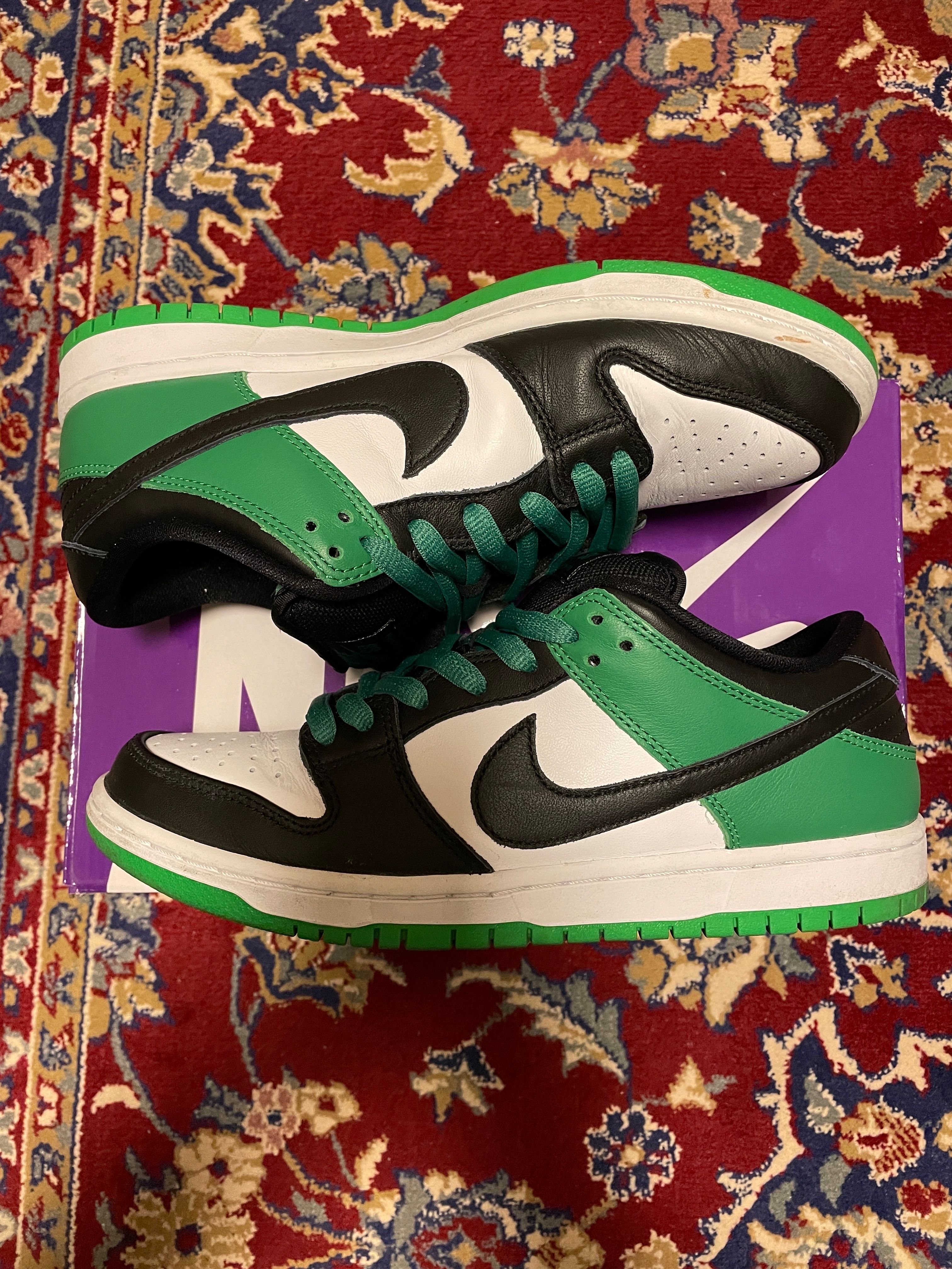 Nike SB Dunk Low Pro "Black and Classic Green"