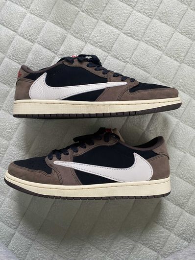 Travis Scott × Nike Air Jordan 1 Low OG SP-T "Black/Dark Mocha"