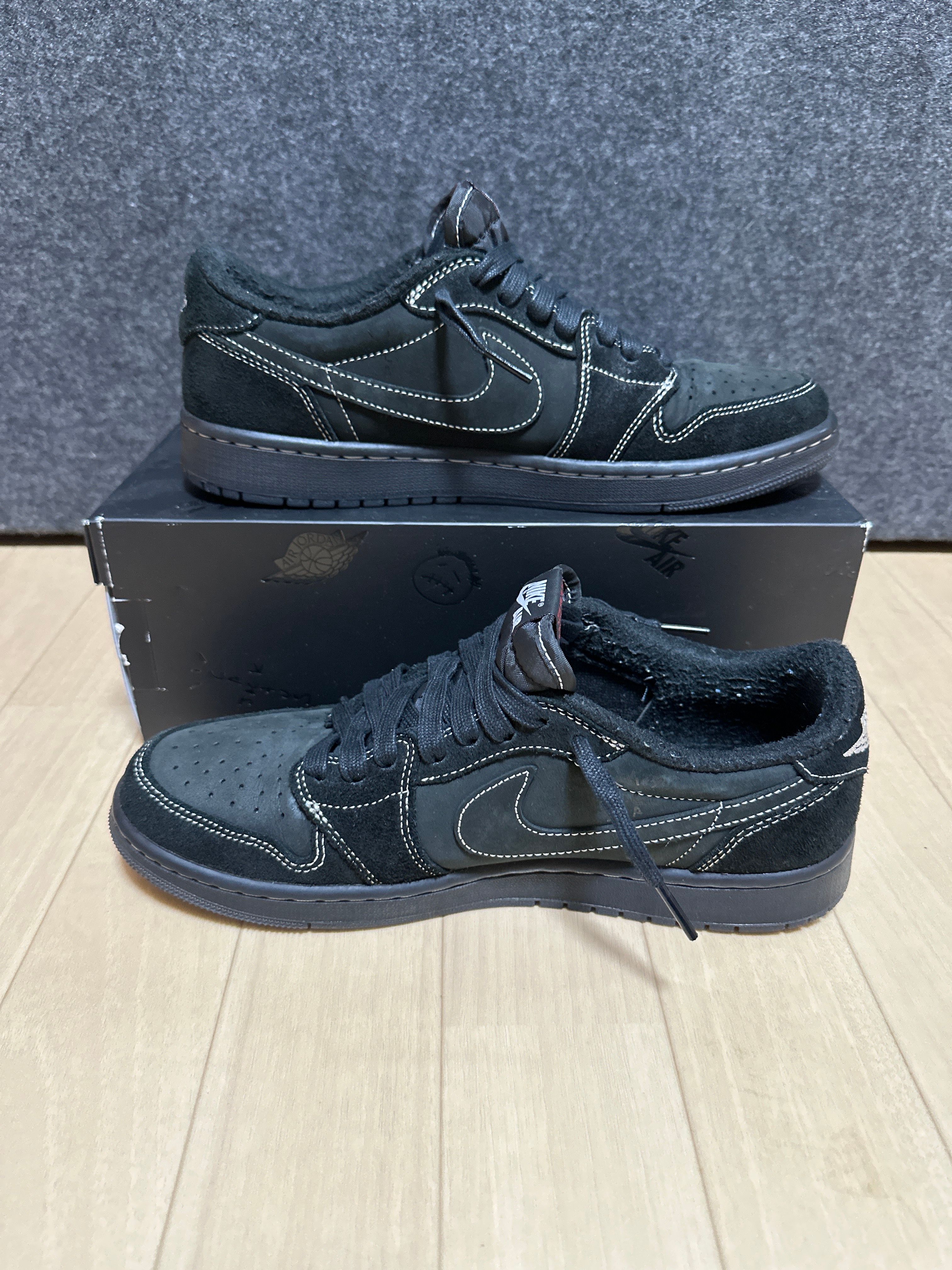 Travis Scott × Nike Air Jordan 1 Low OG SP "Black Phantom"