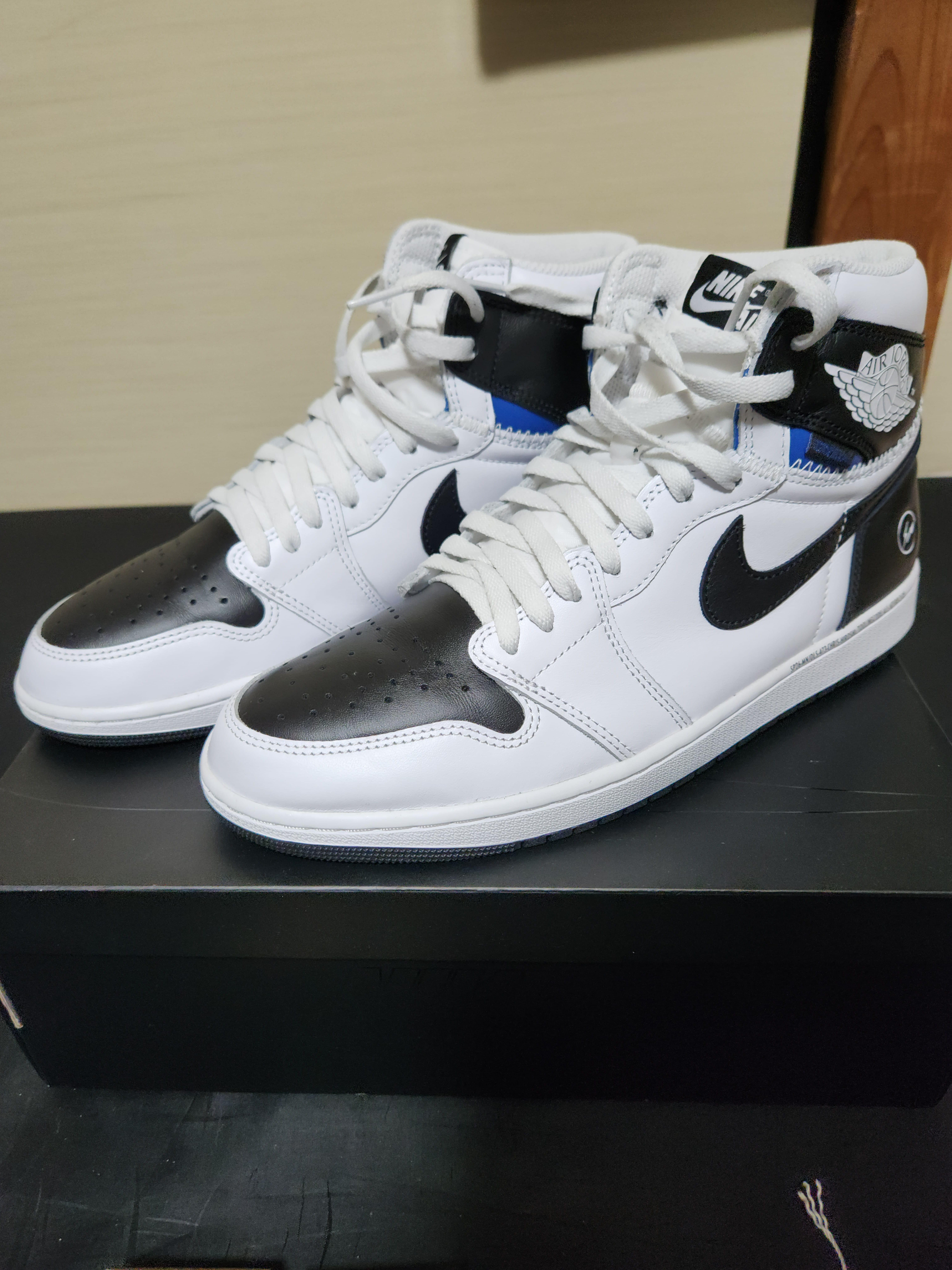 fragment design × UNION × Nike Air Jordan 1 Retro High OG "Black/White"