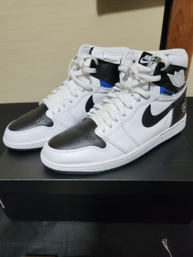 fragment design × UNION × Nike Air Jordan 1 Retro High OG "Black/White"