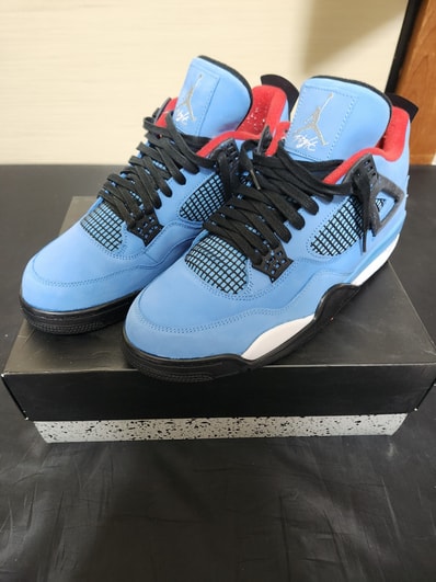 Travis Scott × Nike Air Jordan 4 Retro Cactus Jack "University Blue"