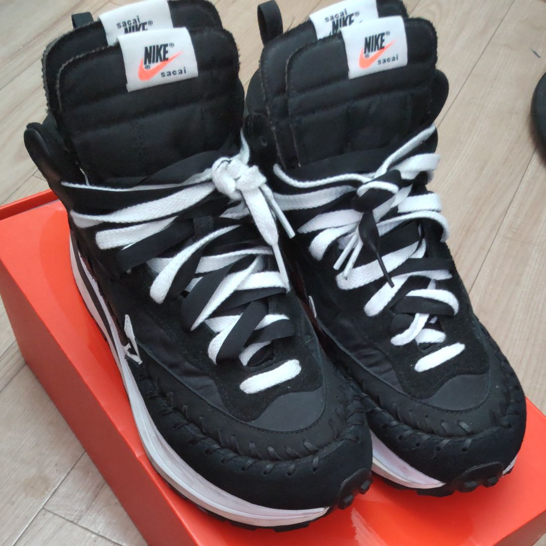 Jean-Paul Gaultier × sacai × Nike Vapor Waffle "Black/Black-White"