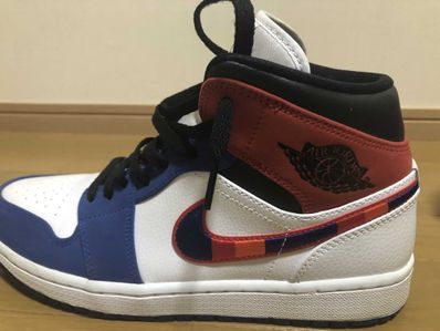 NIKE AIR JORDAN 1 MID "WHITE/BLUE/RED"