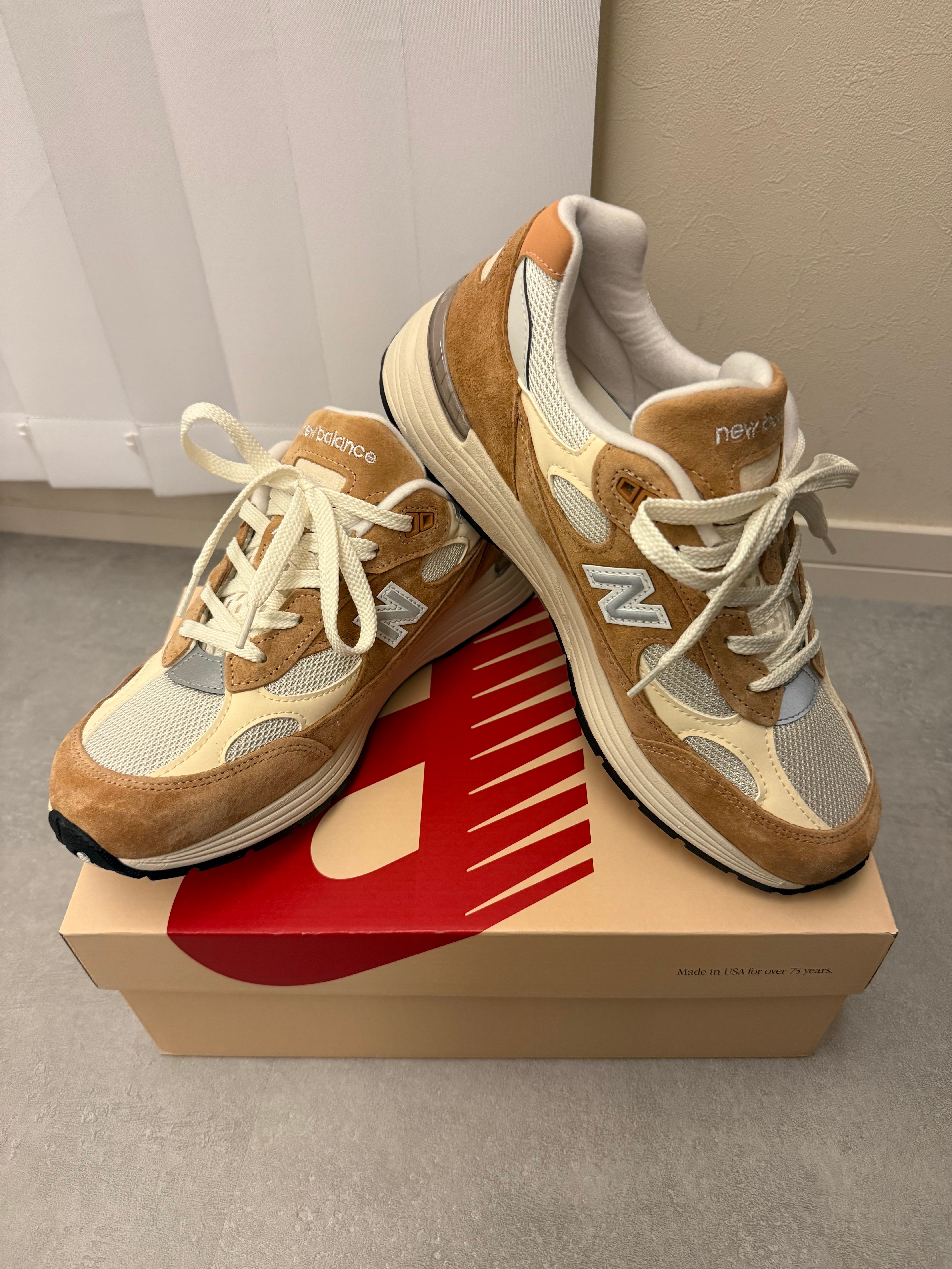 New Balance 992 "Sweet Caramel/Calcium"
