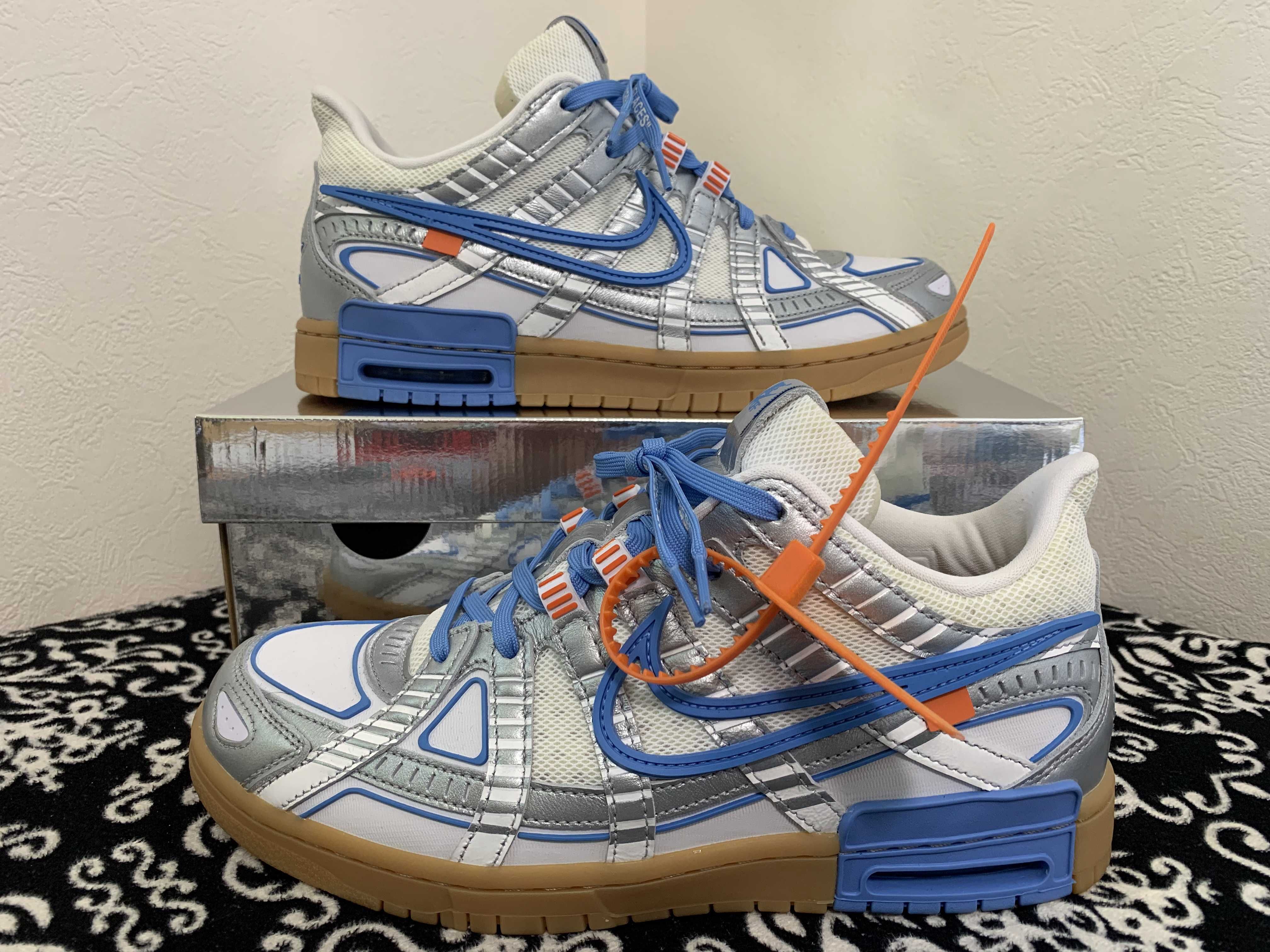 Off-White × Nike Air Rubber Dunk "White/University Blue" 