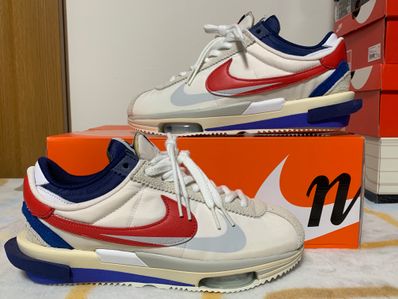 sacai × Nike Zoom Cortez "White and University Red"