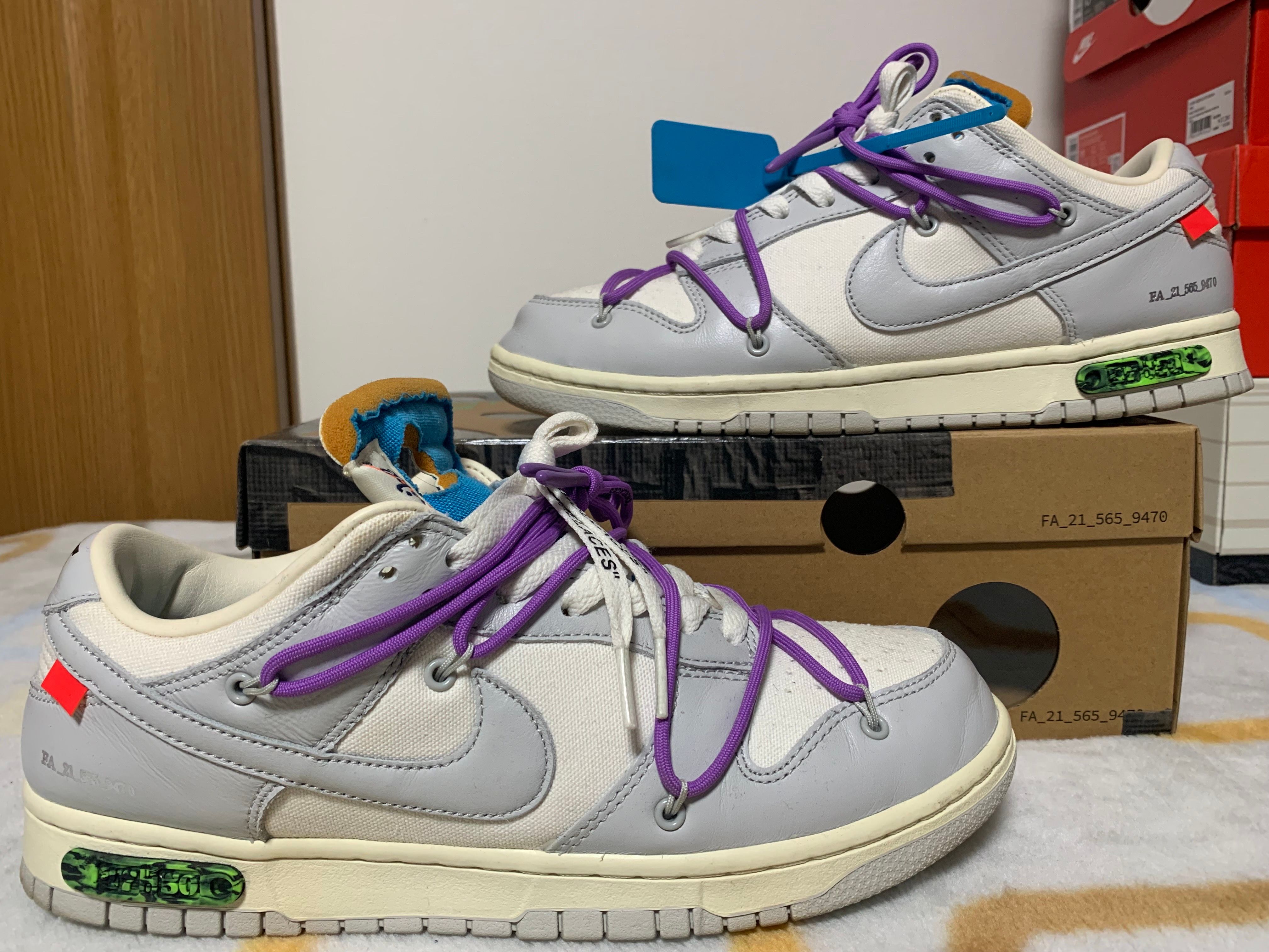 Off-White × Nike Dunk Low "Sail/Neutral Gray"