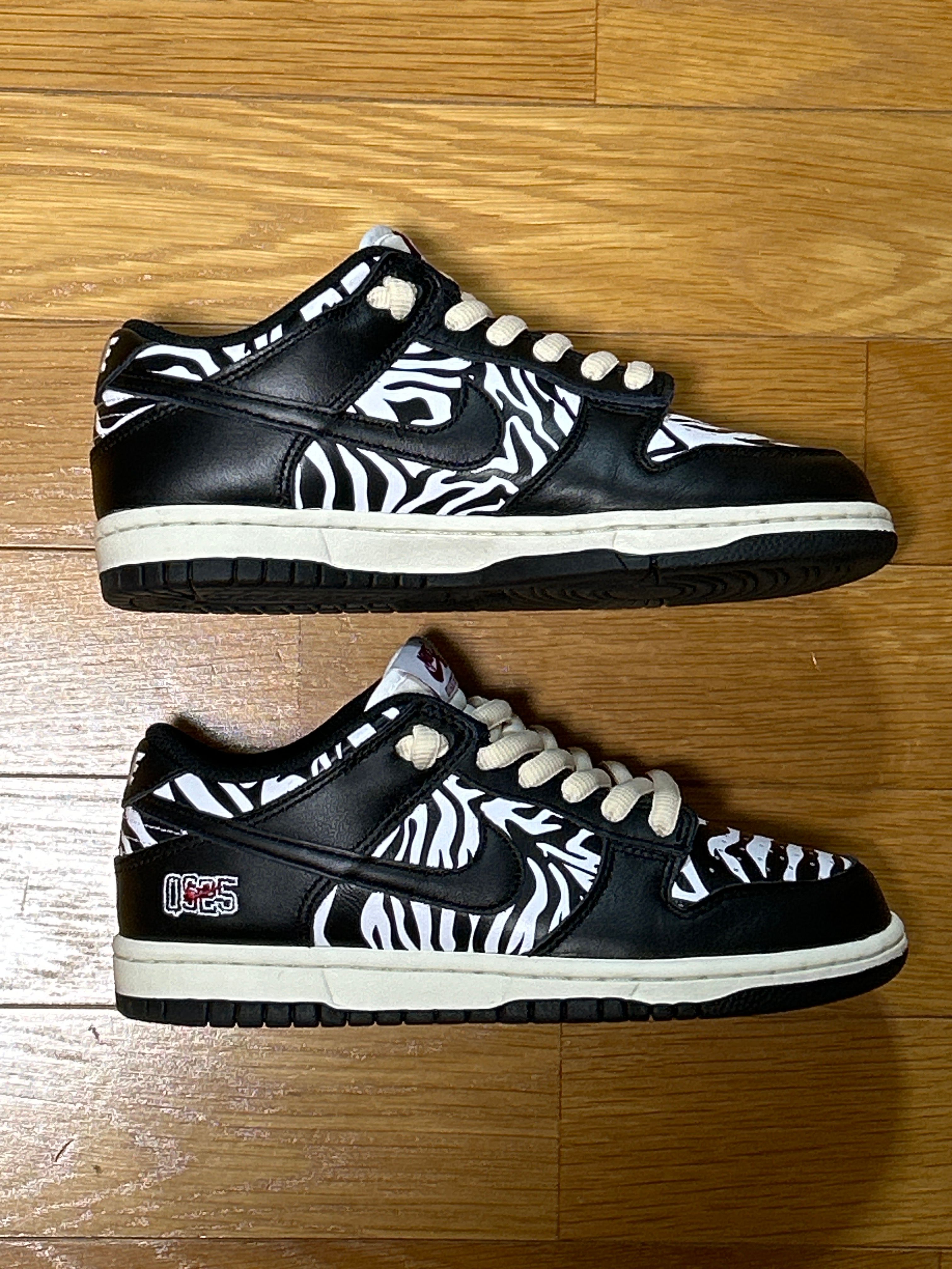Quartersnacks × Nike SB Dunk Low "Zebra Cake/Safari"