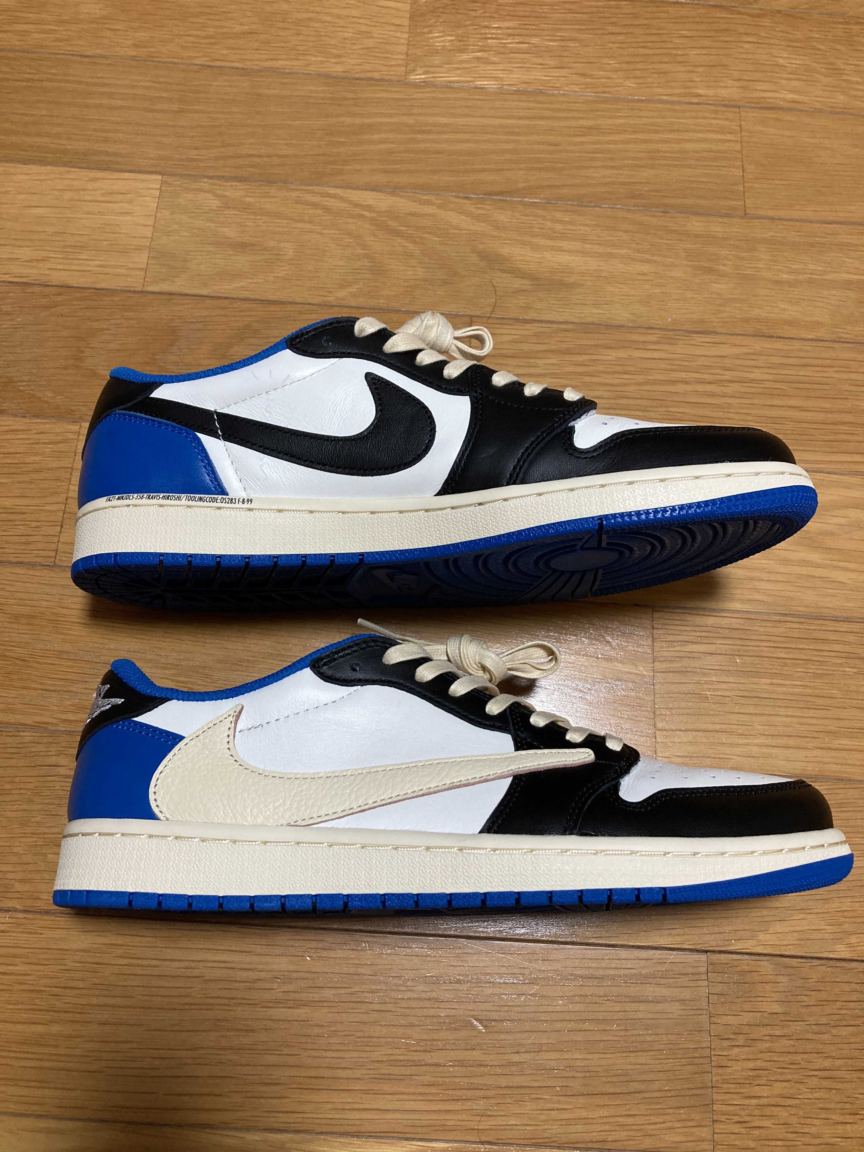 Travis Scott × fragment design × Nike Air Jordan 1 Low OG SP "Military Blue"