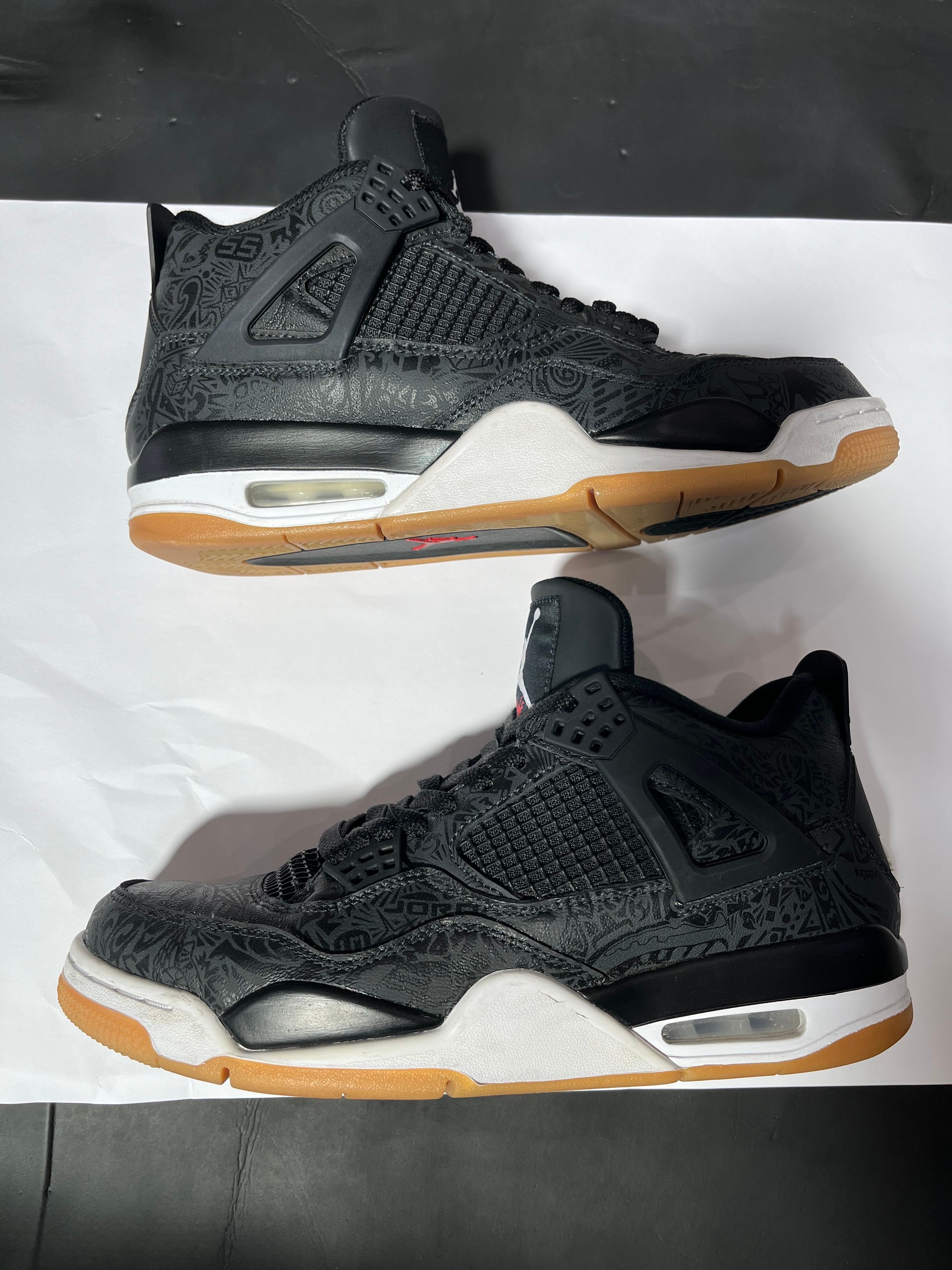 Nike Air Jordan 4 Retro "Laser Black/Gum"