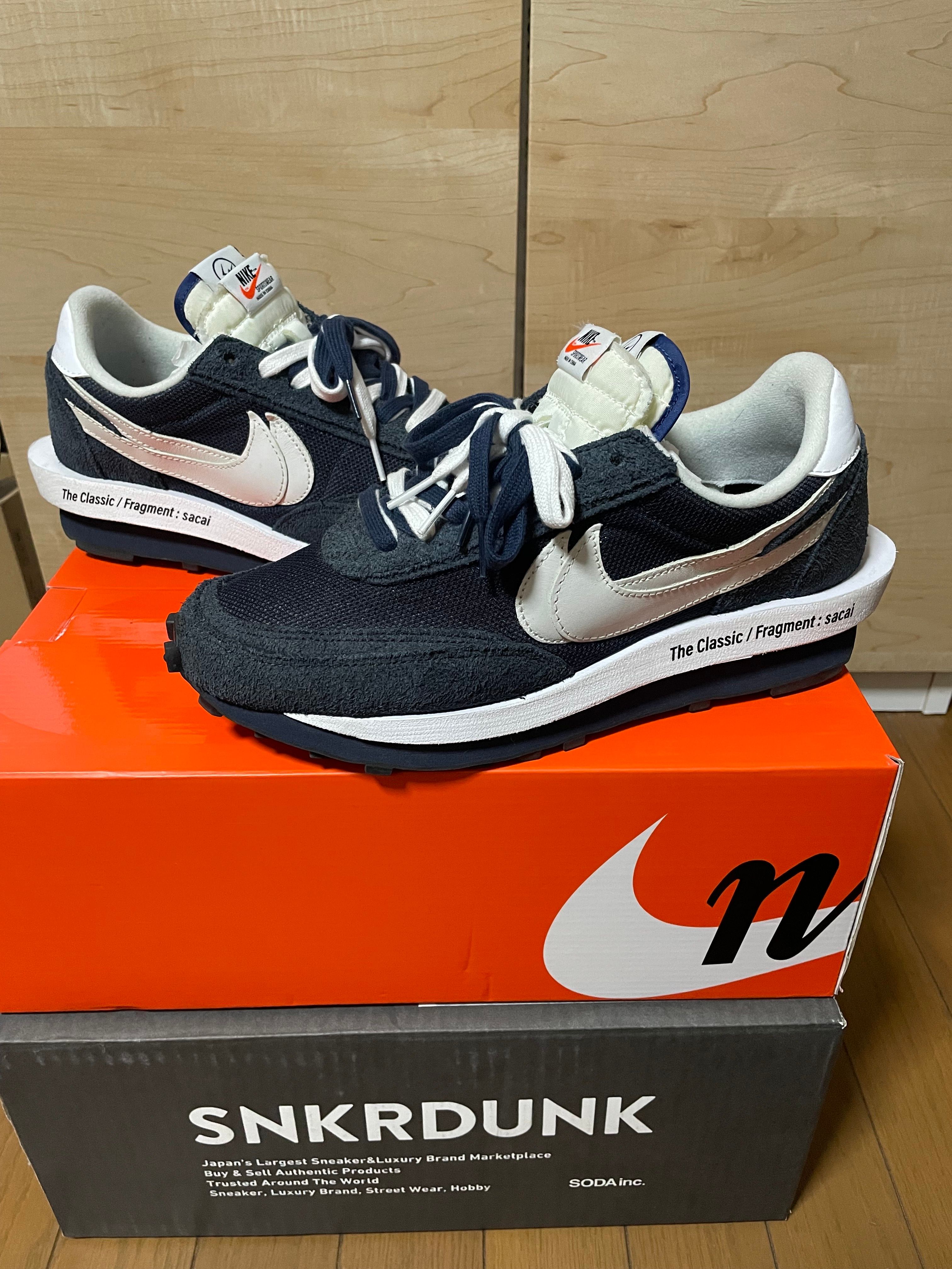 Fragment × sacai × Nike LD Waffle "Blackended Blue"