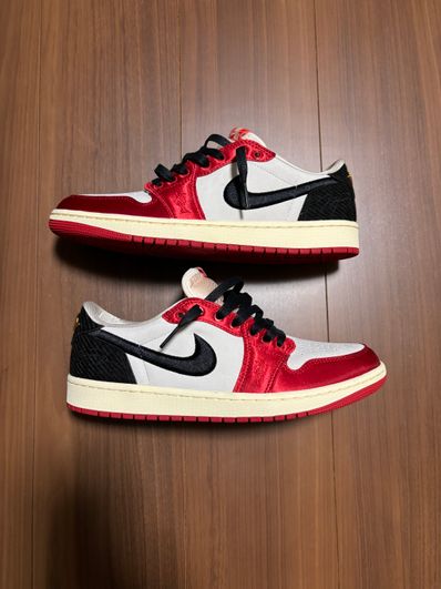 Trophy Room × Nike Air Jordan 1 Low OG "Sail and Varsity Red"